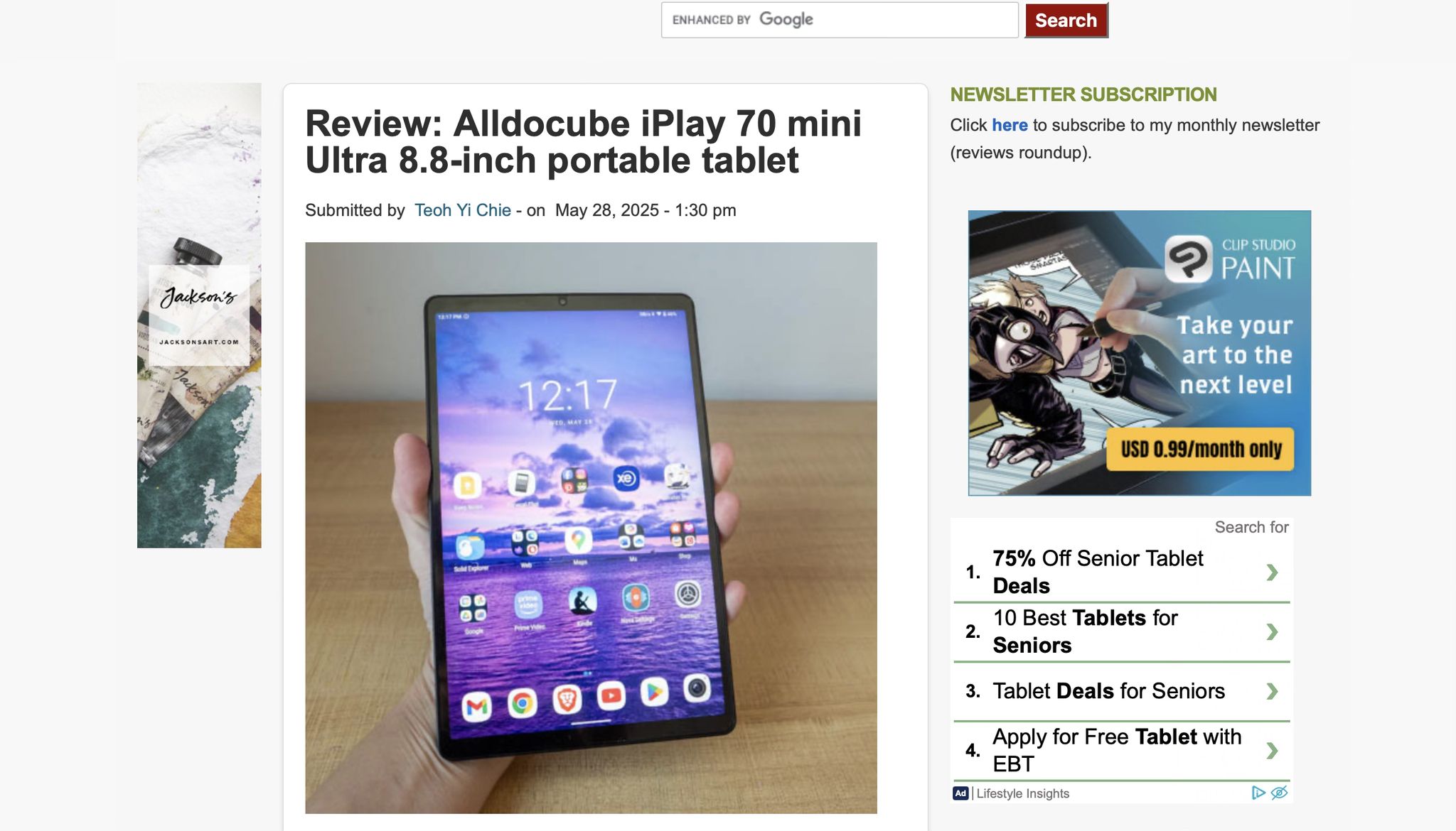 Alldocube - Review: Alldocube iPlay 70 mini Ultra 8.8-inch 