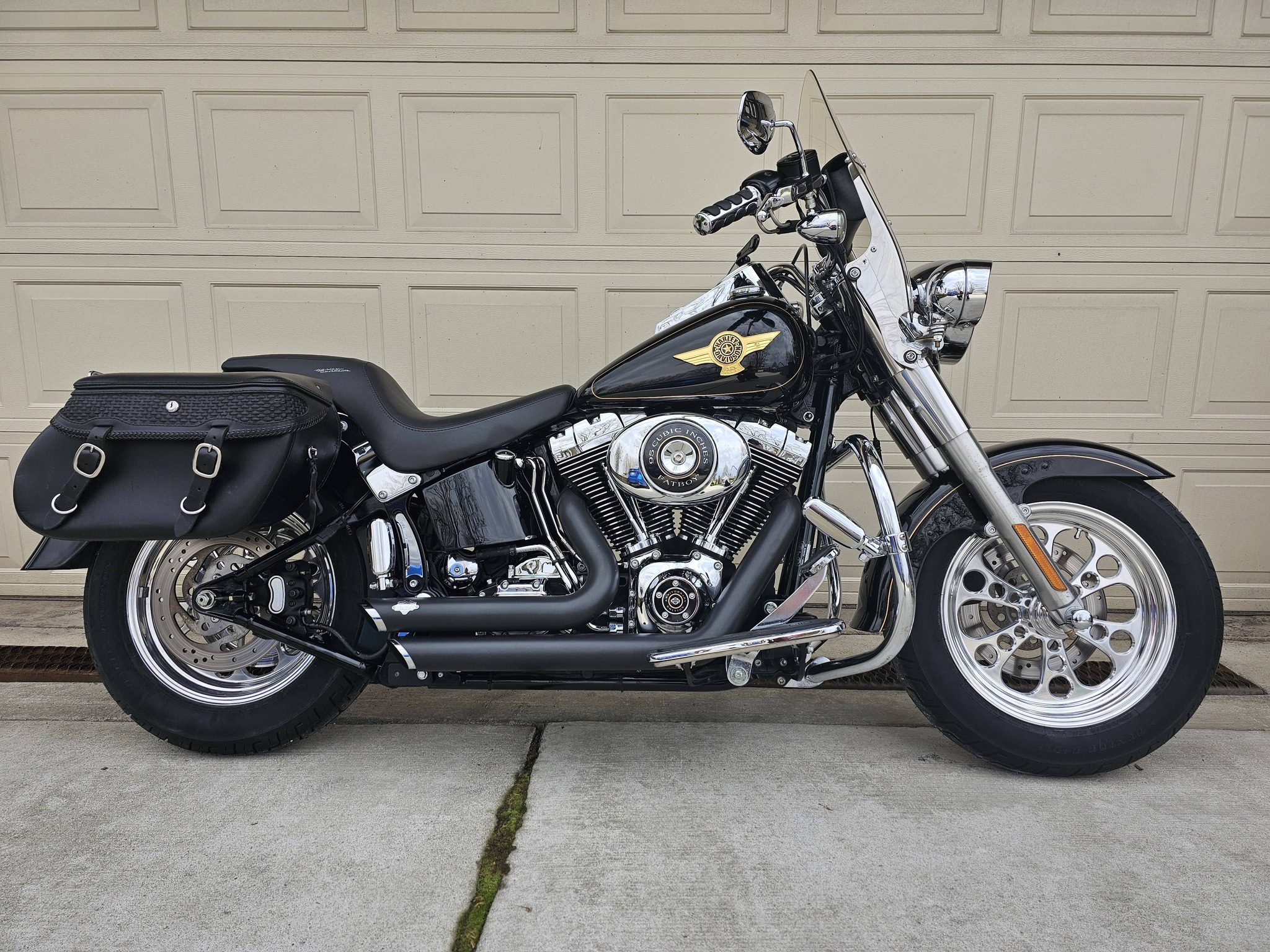 My 2005 Harley-Davidson FLSTFIAE 15th Anniversary Fat Boy special 