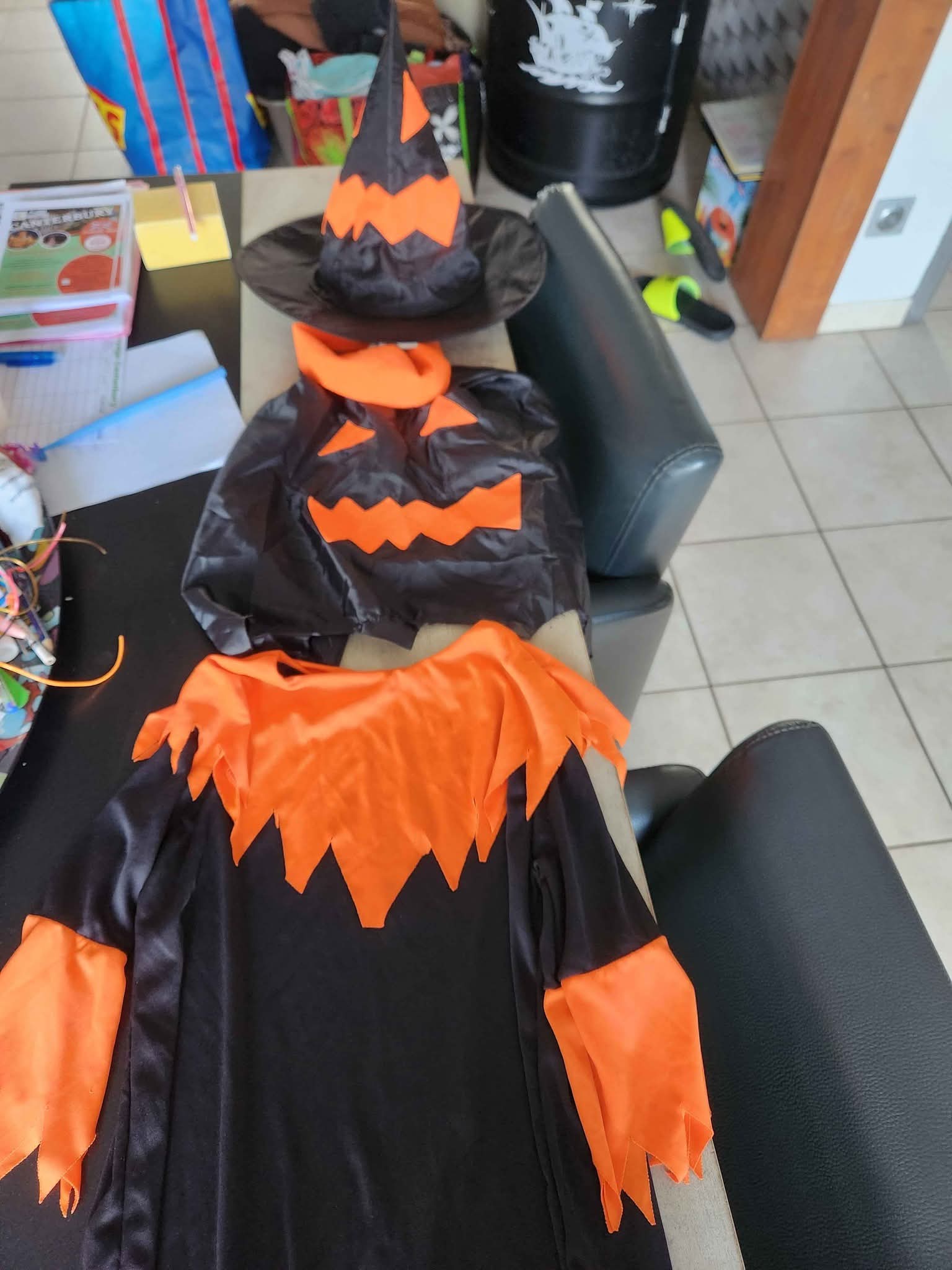 Déguisement Noël Orange Costume Halloween Citrouille Le SSara