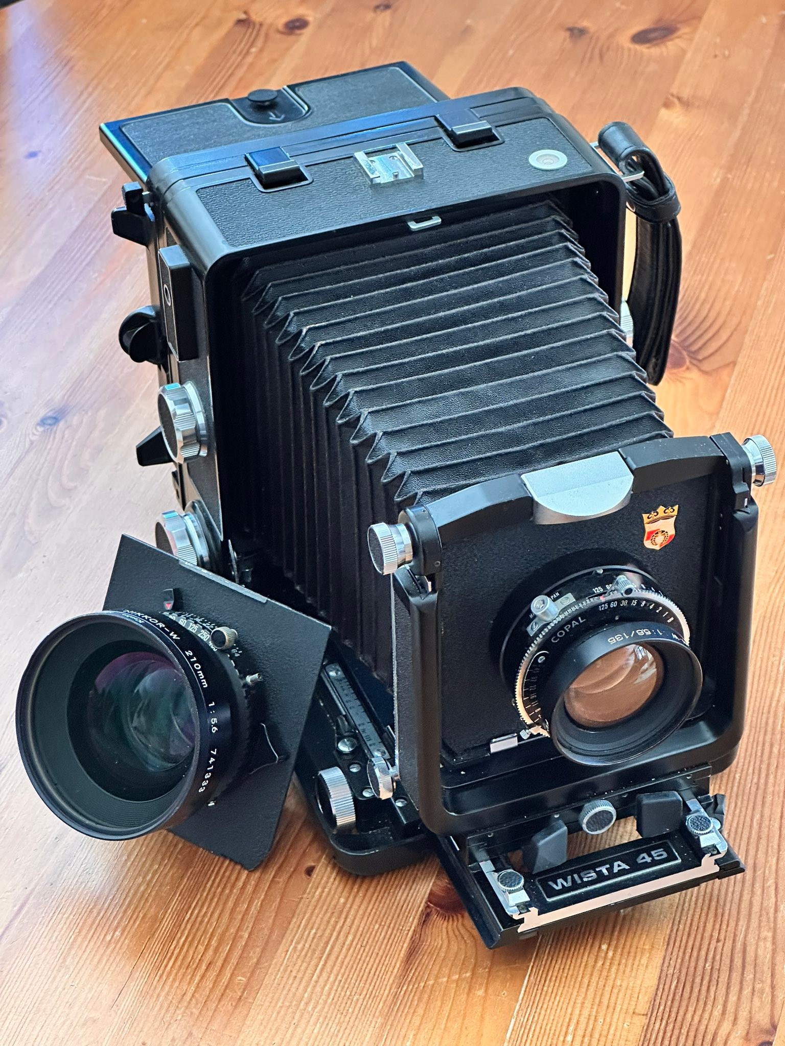 Wista 45 SP kit with Fujinon and Nikkor lenses for large-format