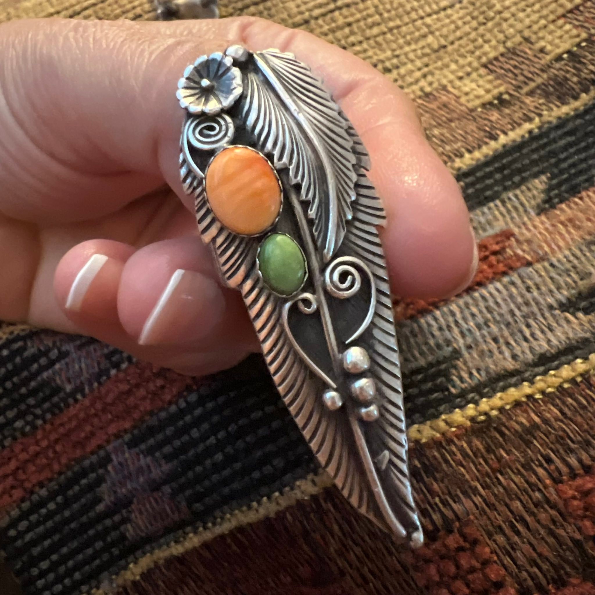 Where to find turquoise and spiny oyster earrings and necklace to