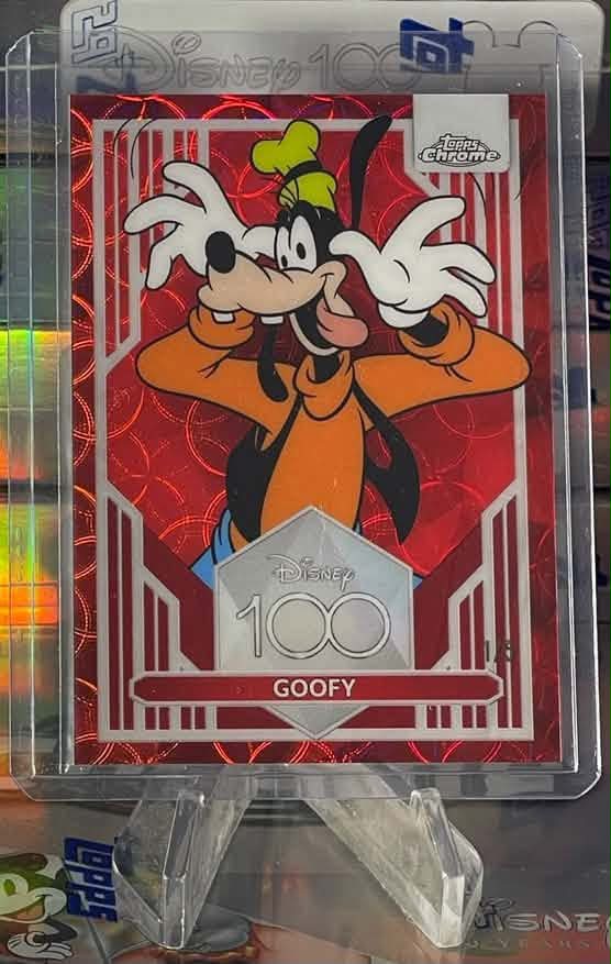 Disney 100 Goofy Topps Chrome card for sale