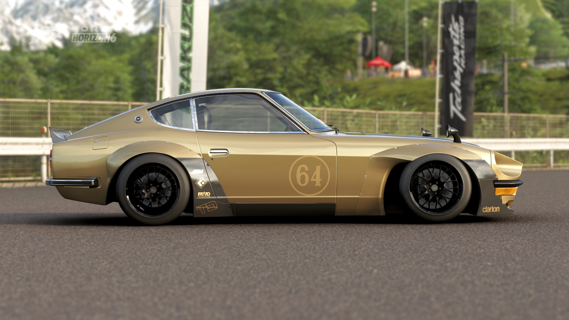 Chris Forsberg's Gold Leader 280z recreated in Forza Horizon