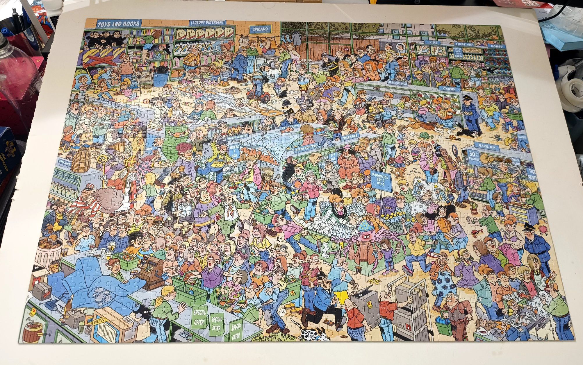 My latest Jan van Haasteren 1000pcs TOYS NO TOYSANDBOOKS BOOKS 面