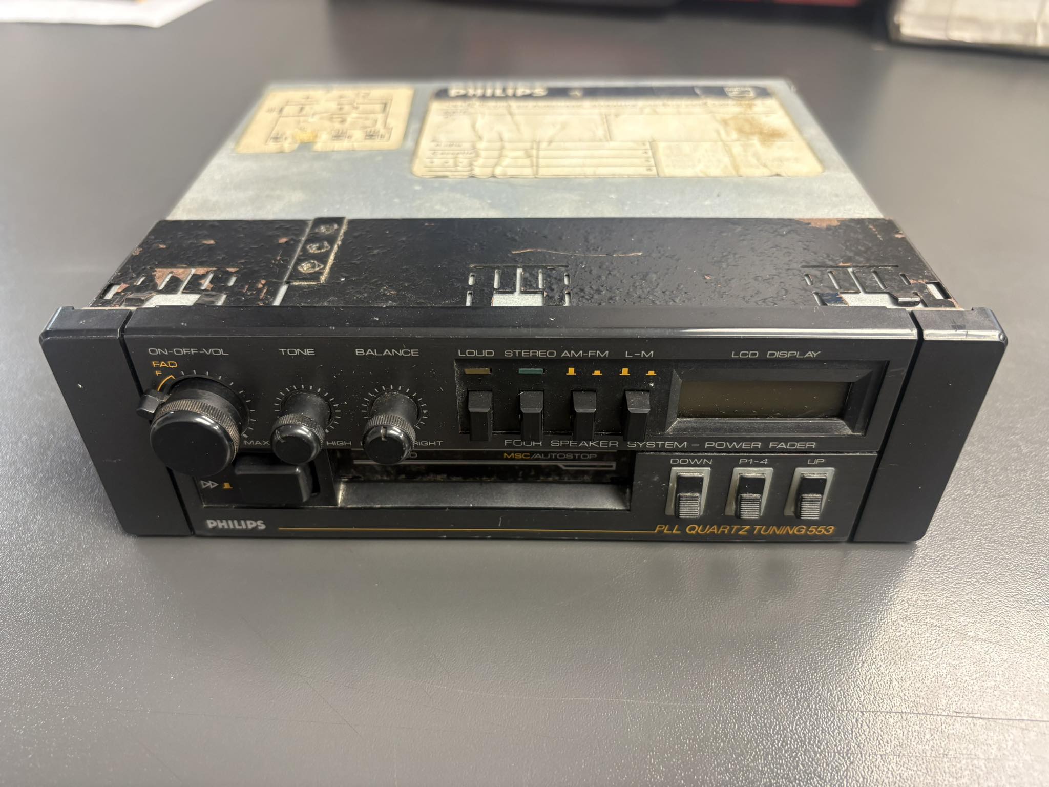 Philips 553 radio cassette