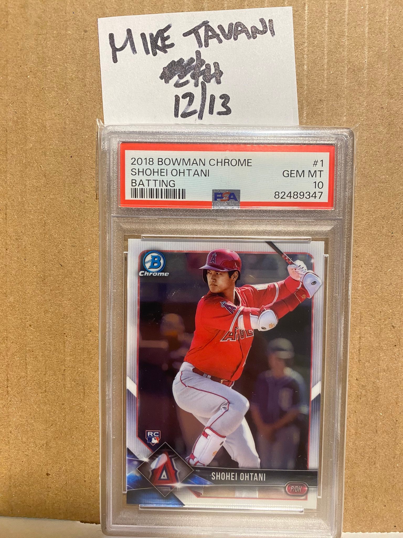 2018 Bowman Chrome Shohei Ohtani PSA 10