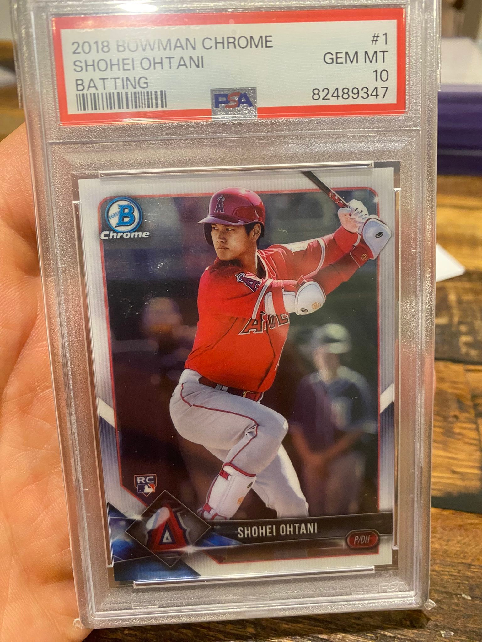 2018 Bowman Chrome Shohei Ohtani PSA 10