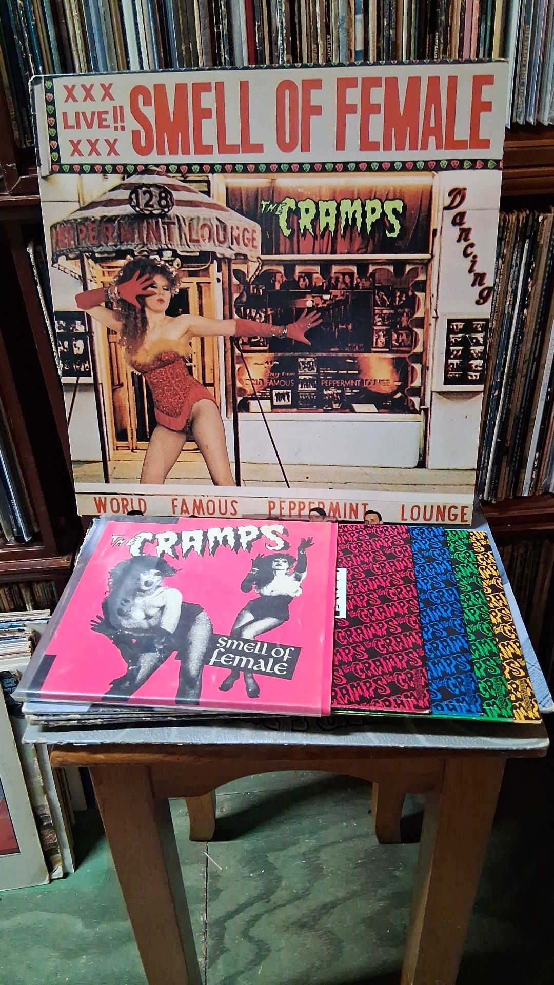 The Cramps - Smell of Female, 1983, Big Beat Record. 2011 reissue.
