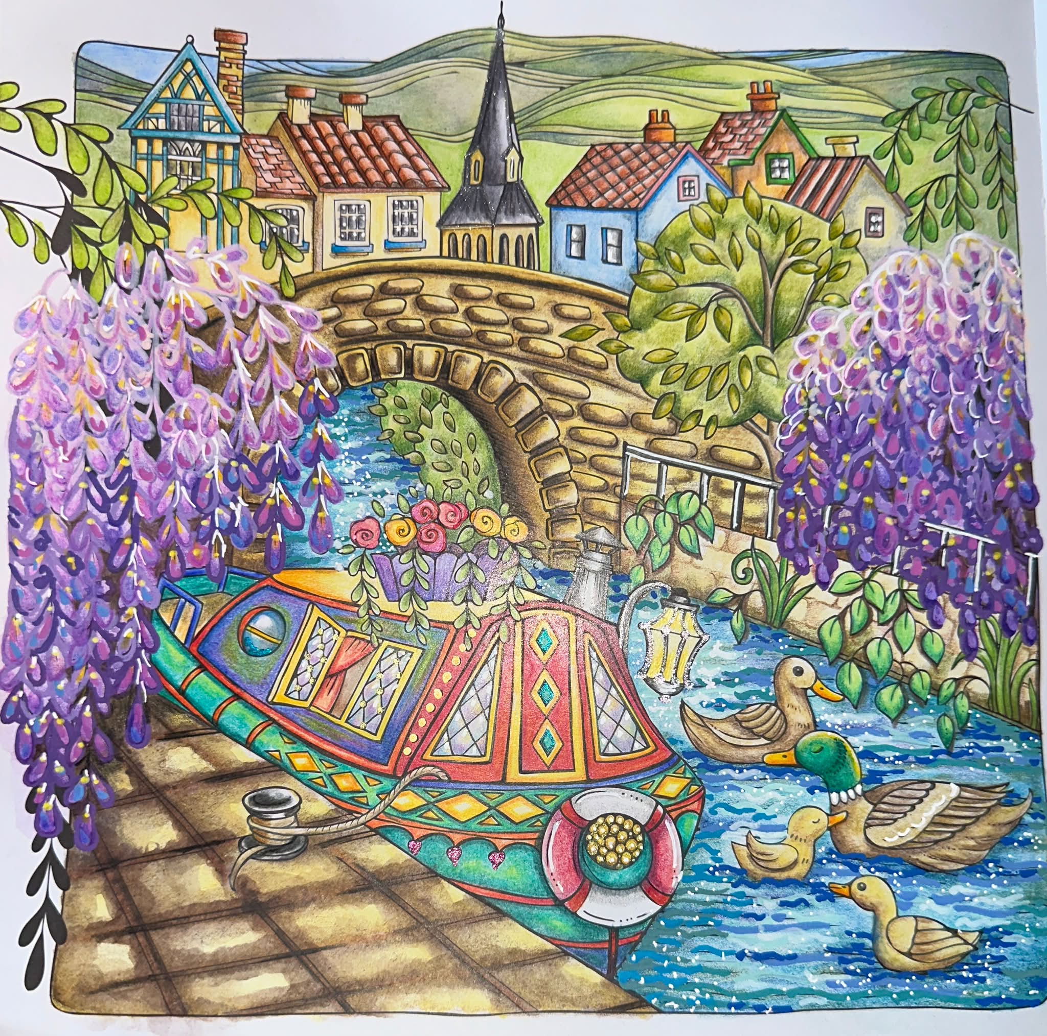 What colors to use in Rita Berman's Europa book flowers?