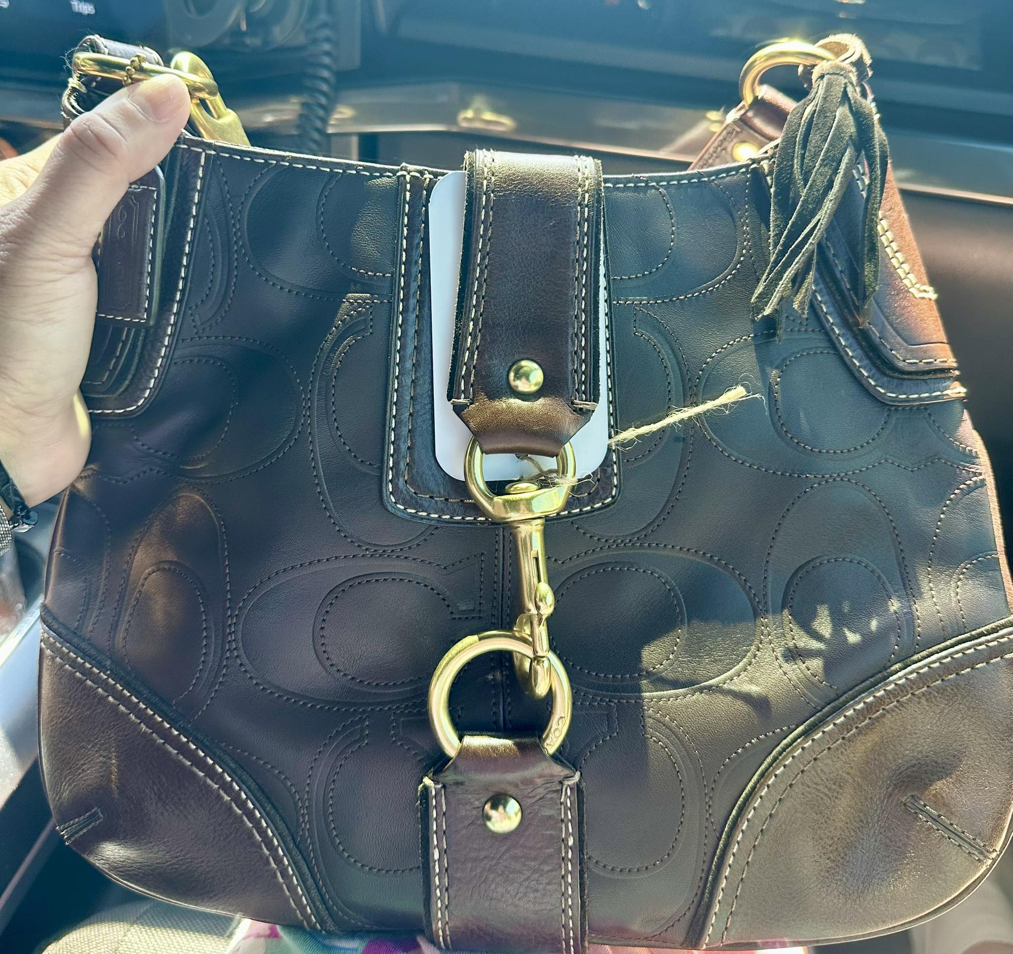 vintage coach patchwork hobo bags