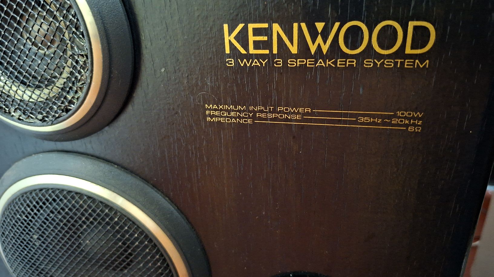 Kenwood S-5J vintage loudspeaker system features