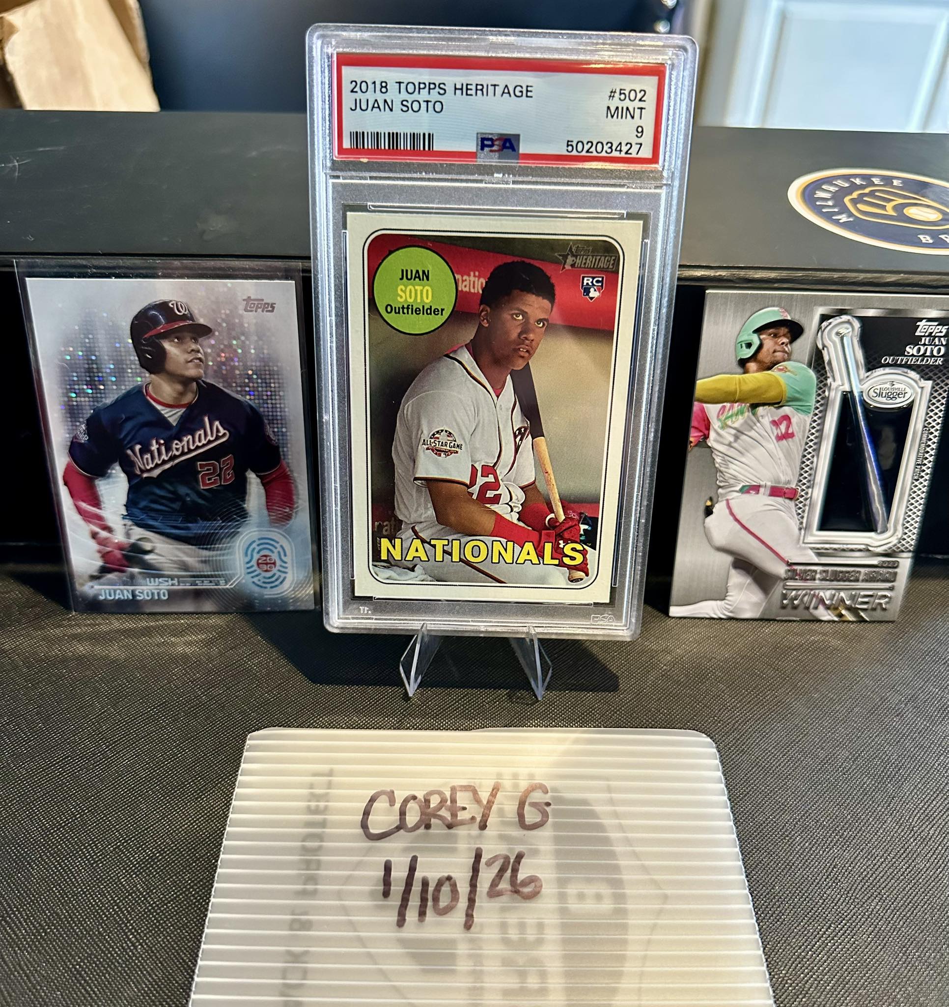 This is a 2025 Topps Update Juan Soto 1990 #U90-26 Rainbow Foil 