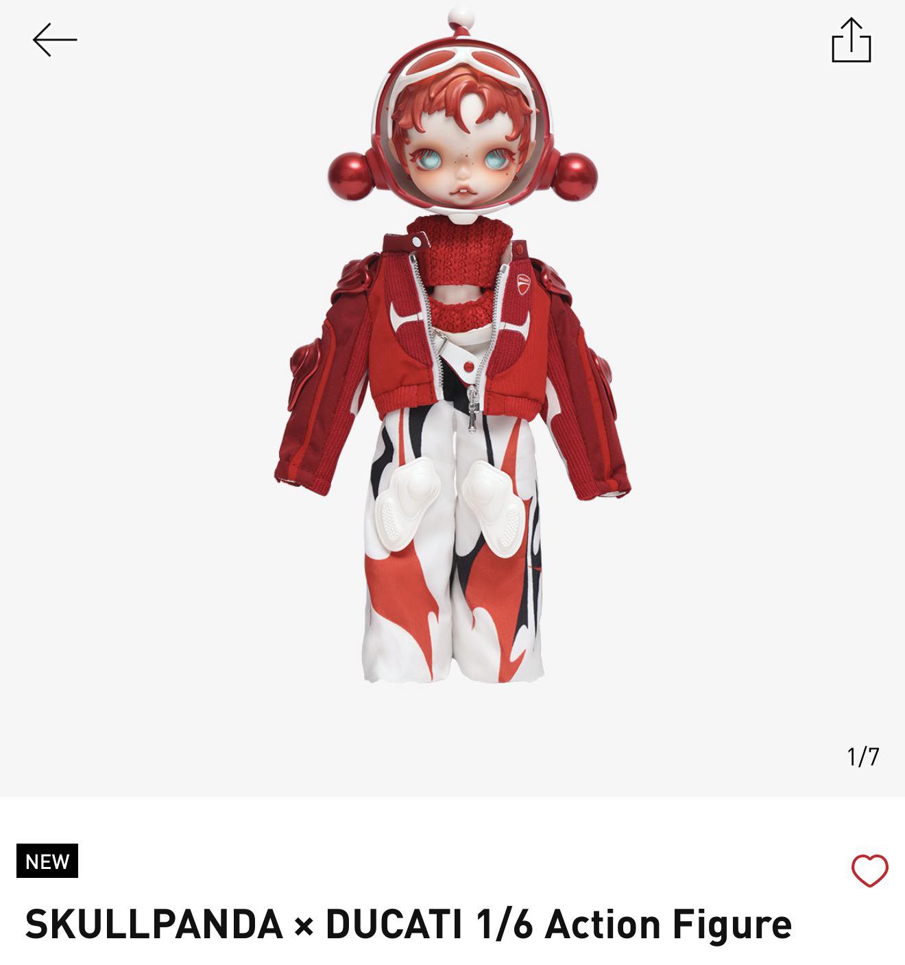 ISO below retail NEW 1/7 SKULLPANDA SKULLPANDAxDUCATI1/6ActionFi x 