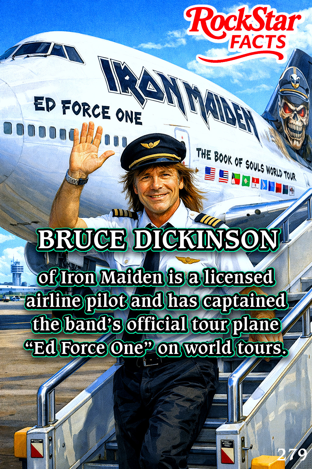 ✈️ “Ed Force One — a Boeing queen of the sky, carrying Maiden's