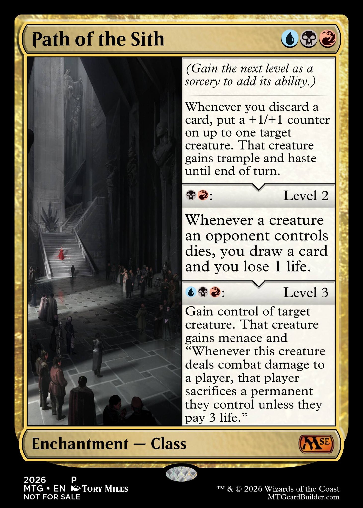mtg custom class card Elite Bard Deck - Gruul Creature Storm - Red Green - Very Powerful - Modern & Pioneer Legal - Built - Magic The Gathering - (Gain the next level as a sorcery to add its ability.) When Sorcerer Class enters the battlefield Star Wars custom mtg cards