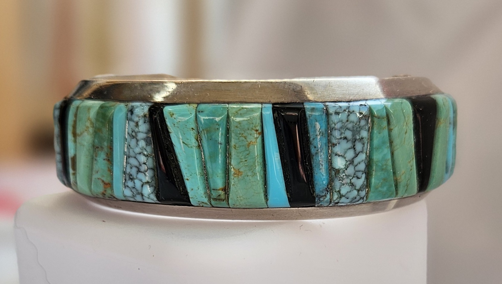Ernest Ray Begay necklace for sale. Signed. 18” A simple and 