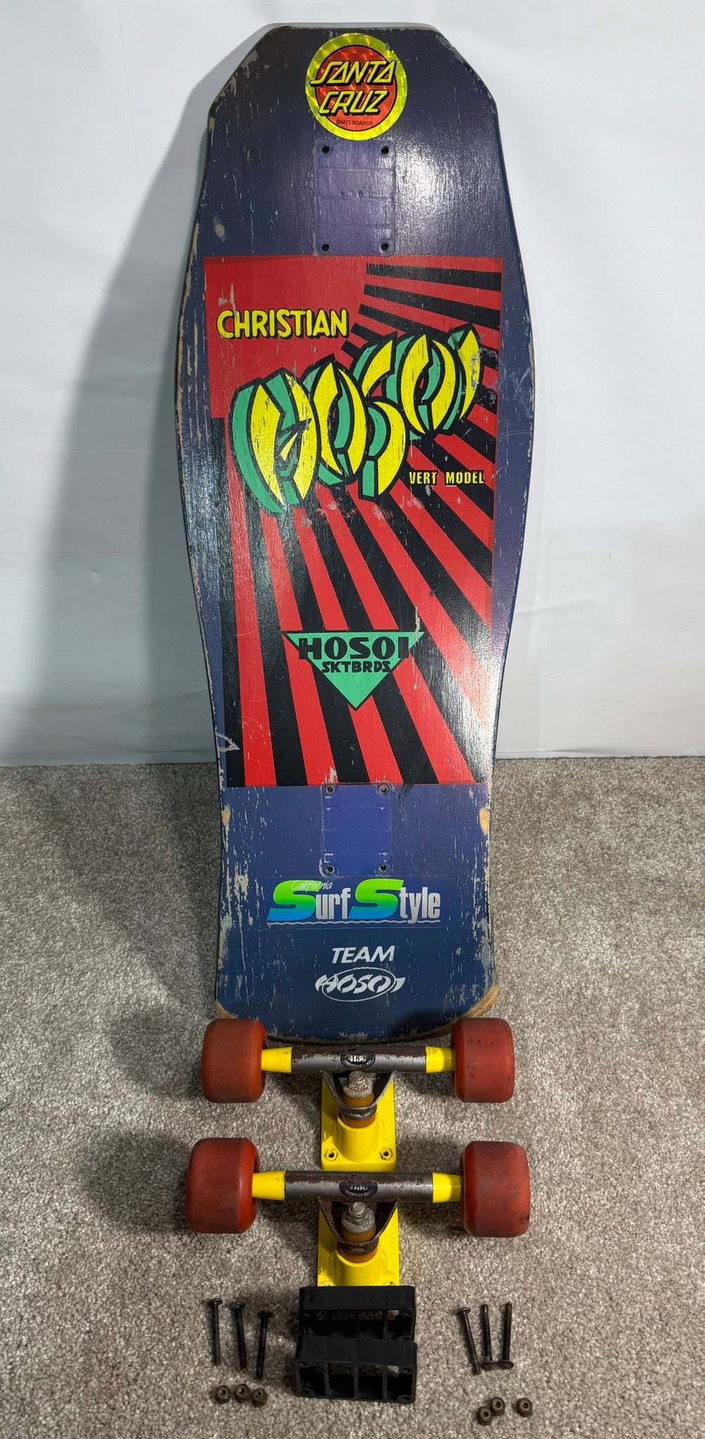 What year is this Christian Hosoi Santa Cruz skateboard?