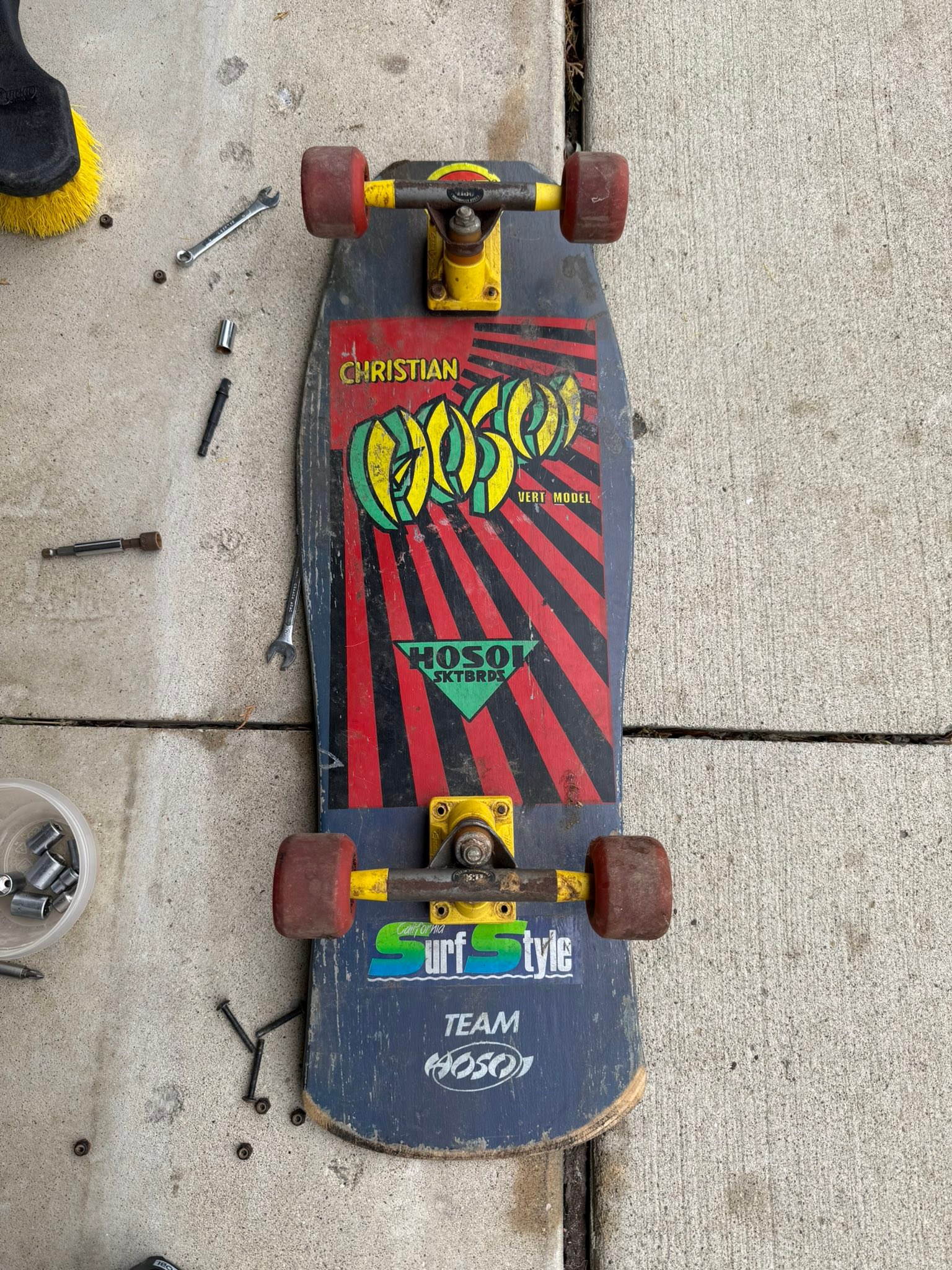 Christian Hosoi skateboard from 86/87?