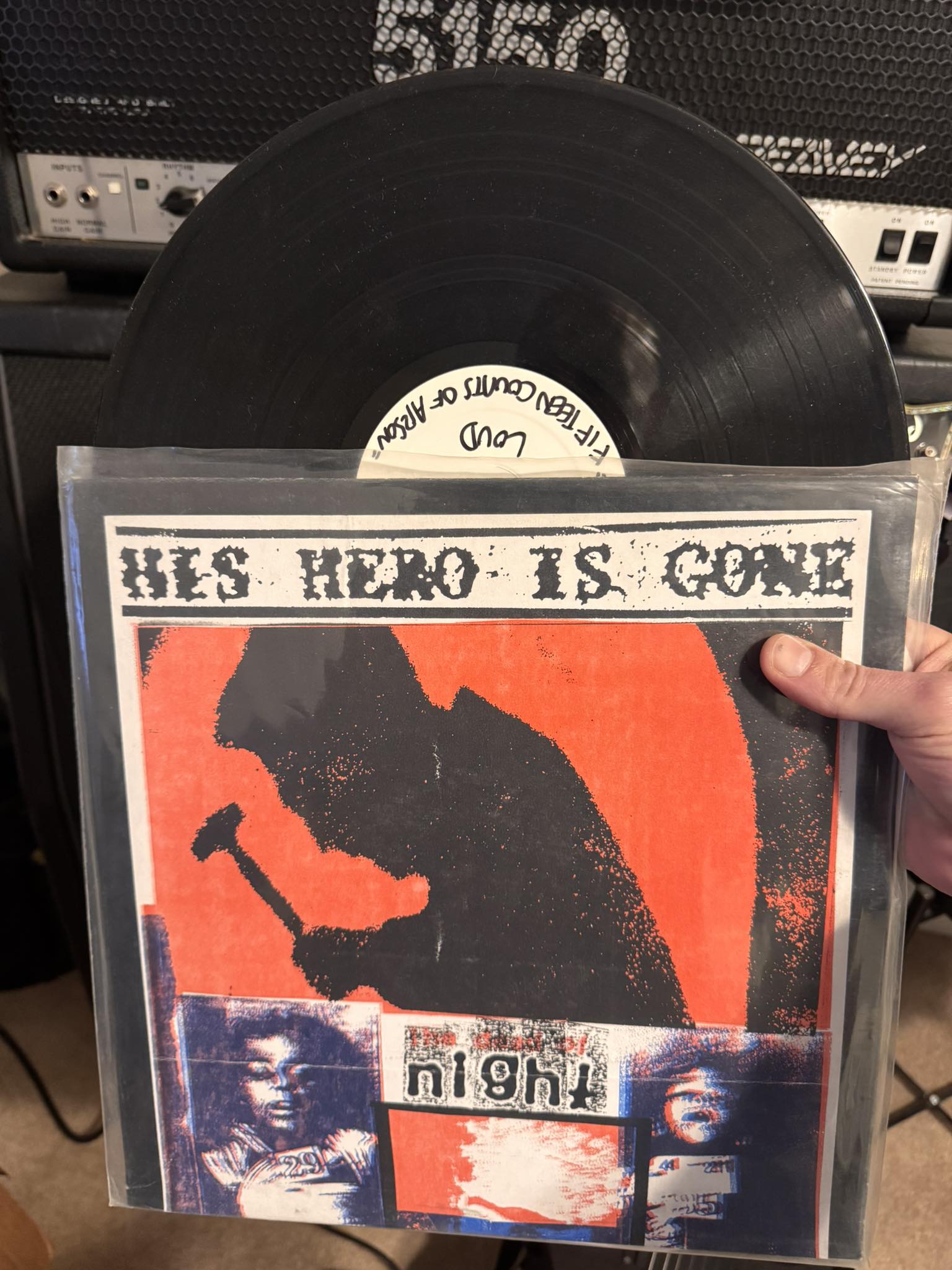 His Hero is Gone - Fifteen Counts of Arson LP Test Pressing. Prank