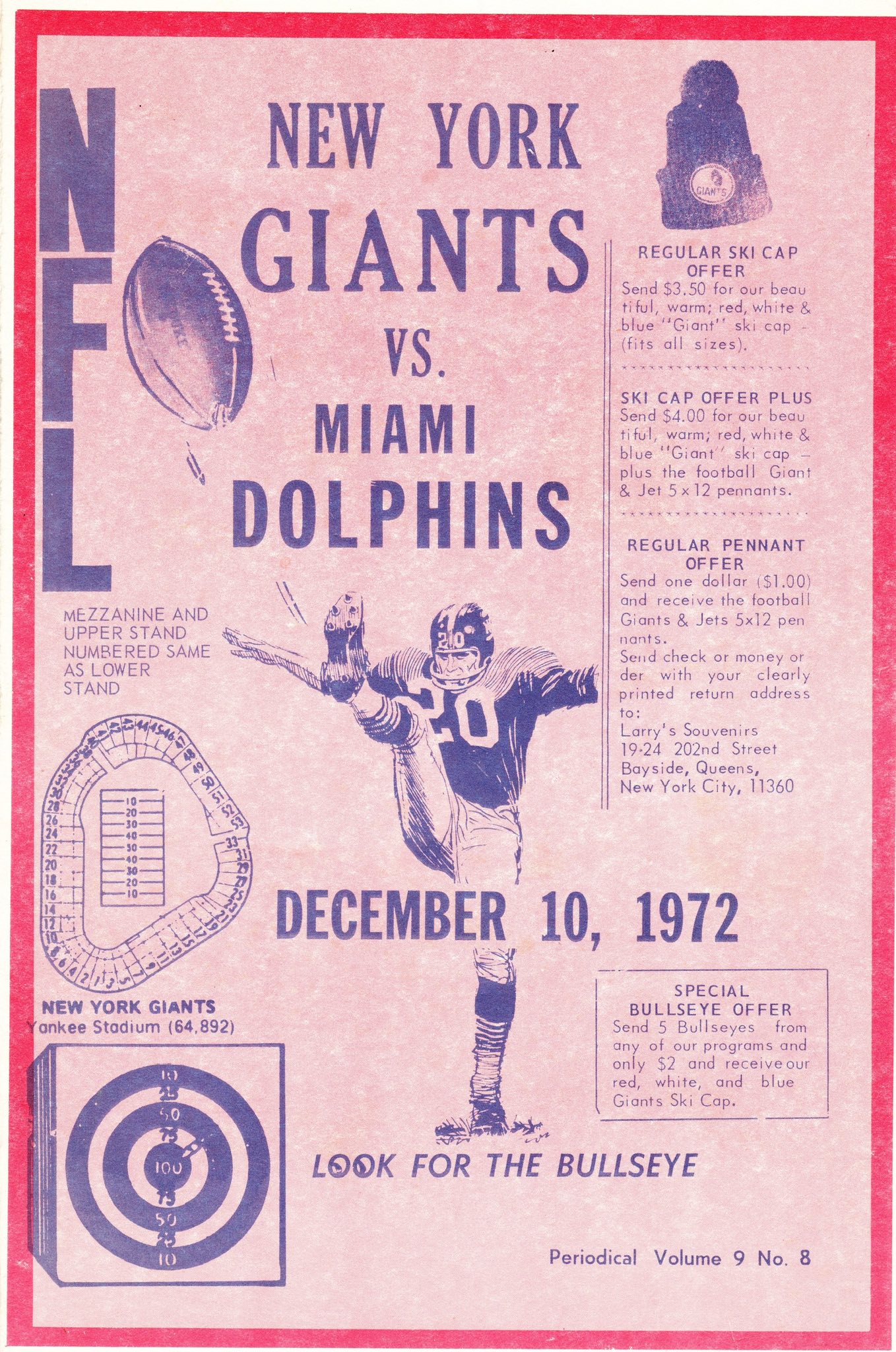 Giants vs dolphins 1972 game | New York City, NY