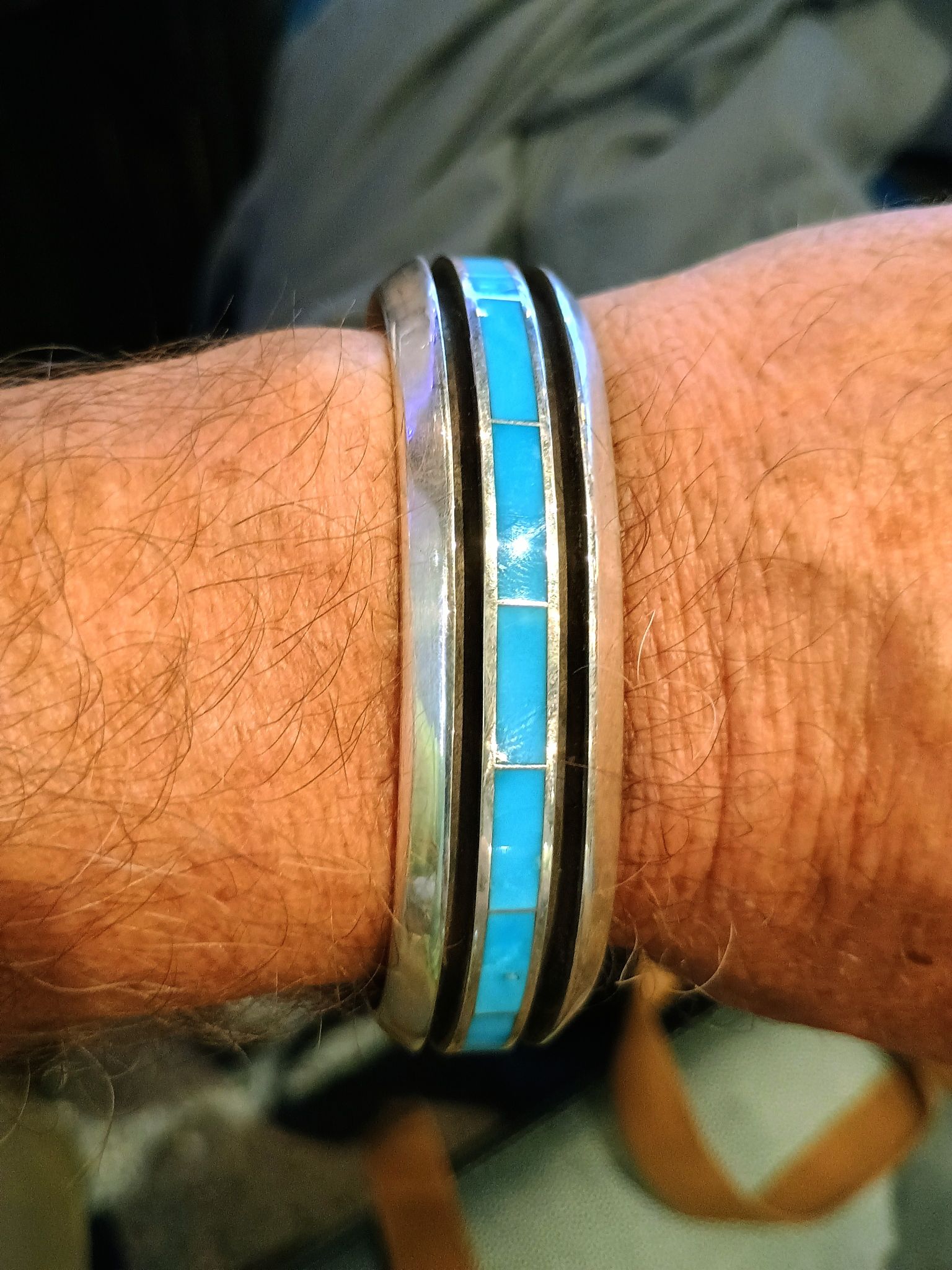 Vintage Larry Loretto Zuni turquoise jewelry from Three Rivers, NM