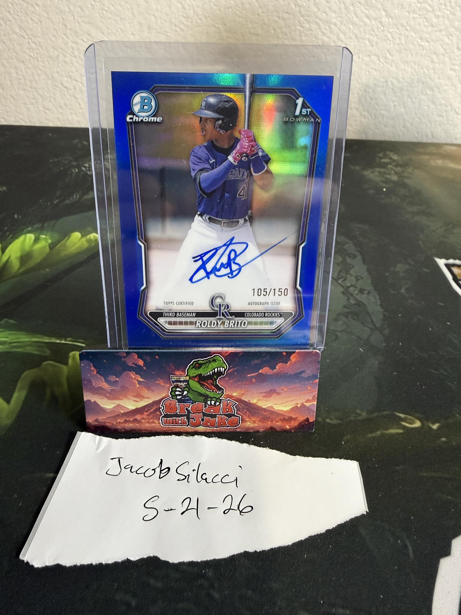 2025 Bowman Roldy Brito auto /150 $425 shipped