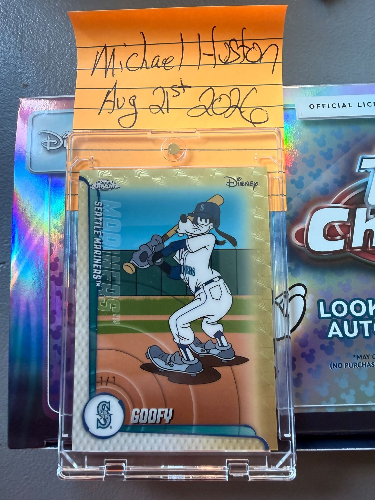 Who pulled a Topps Chrome Disney 1/1 Superfractor?