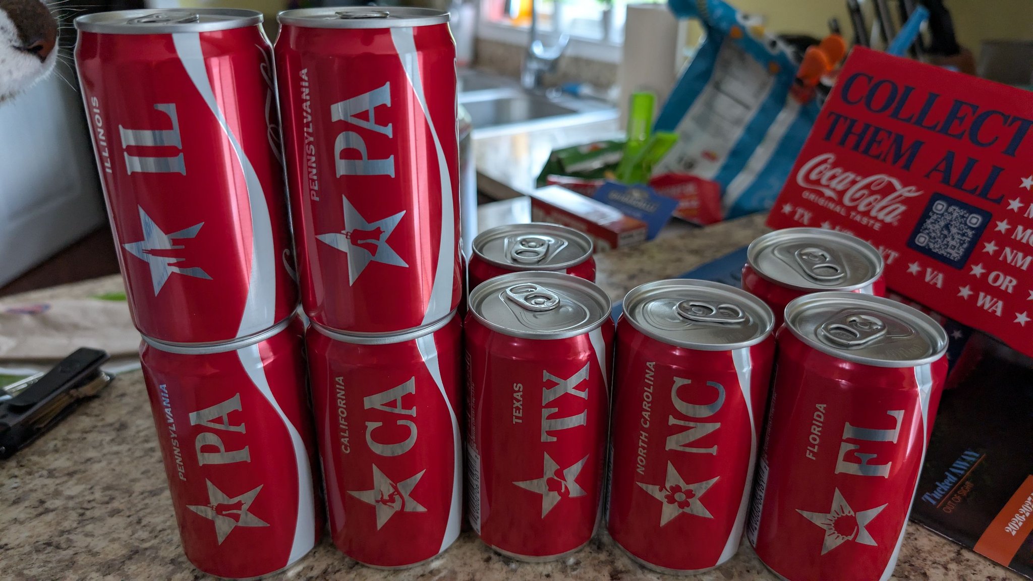 Coca-Cola America 250 limited edition 6-pack