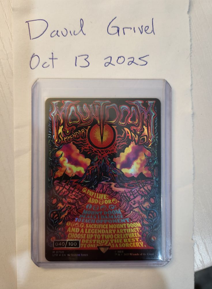 Mount Doom card for sale