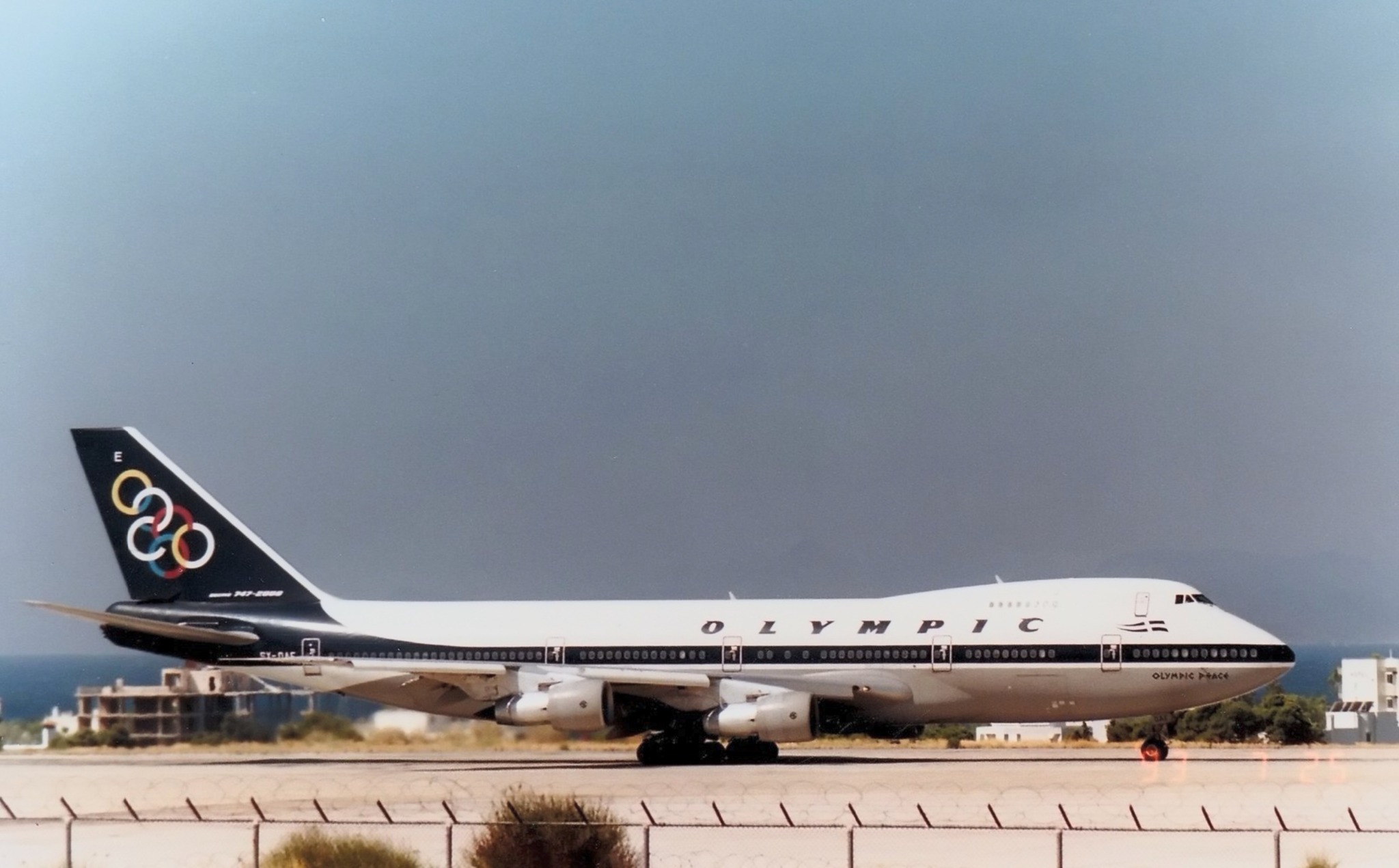 AVIATIONTAG B747-212 ギリシャOLYMPIA航空 AVIATIONTAG B747-212 ギリシャOLYMPIA航空 AVIATIONTAG B747-212