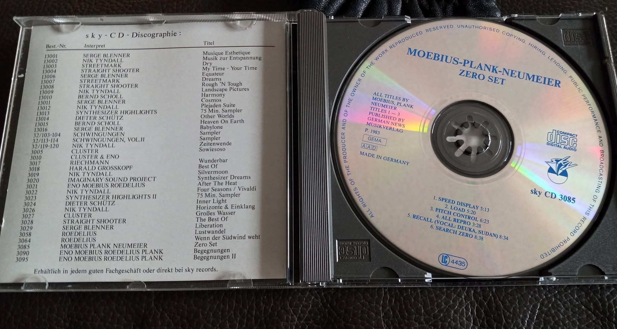 Moebius Plank Neumeier's 'Zero Set' album