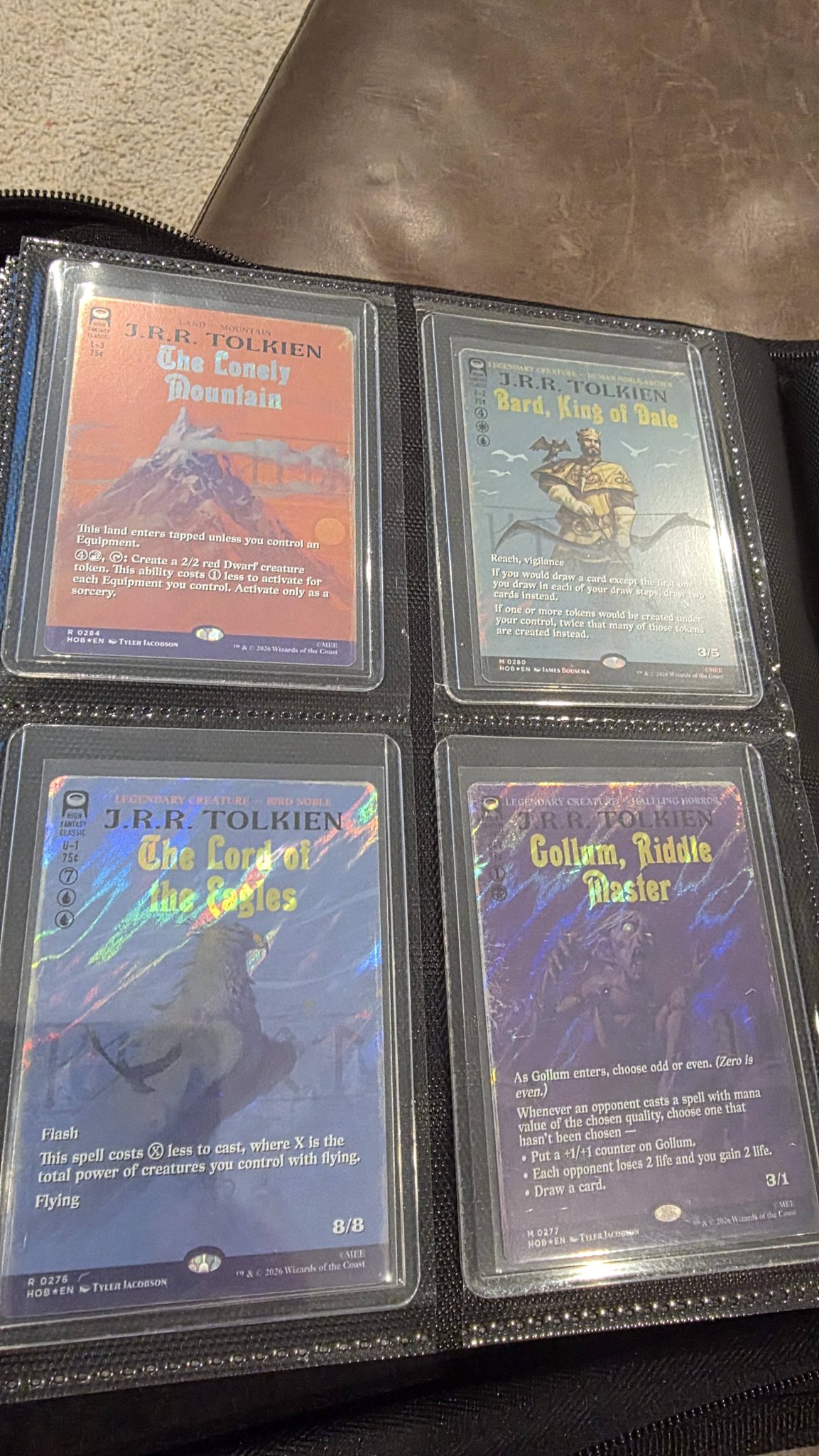 Completed J.R.R. Tolkien Surge Foil Book Cover Collection