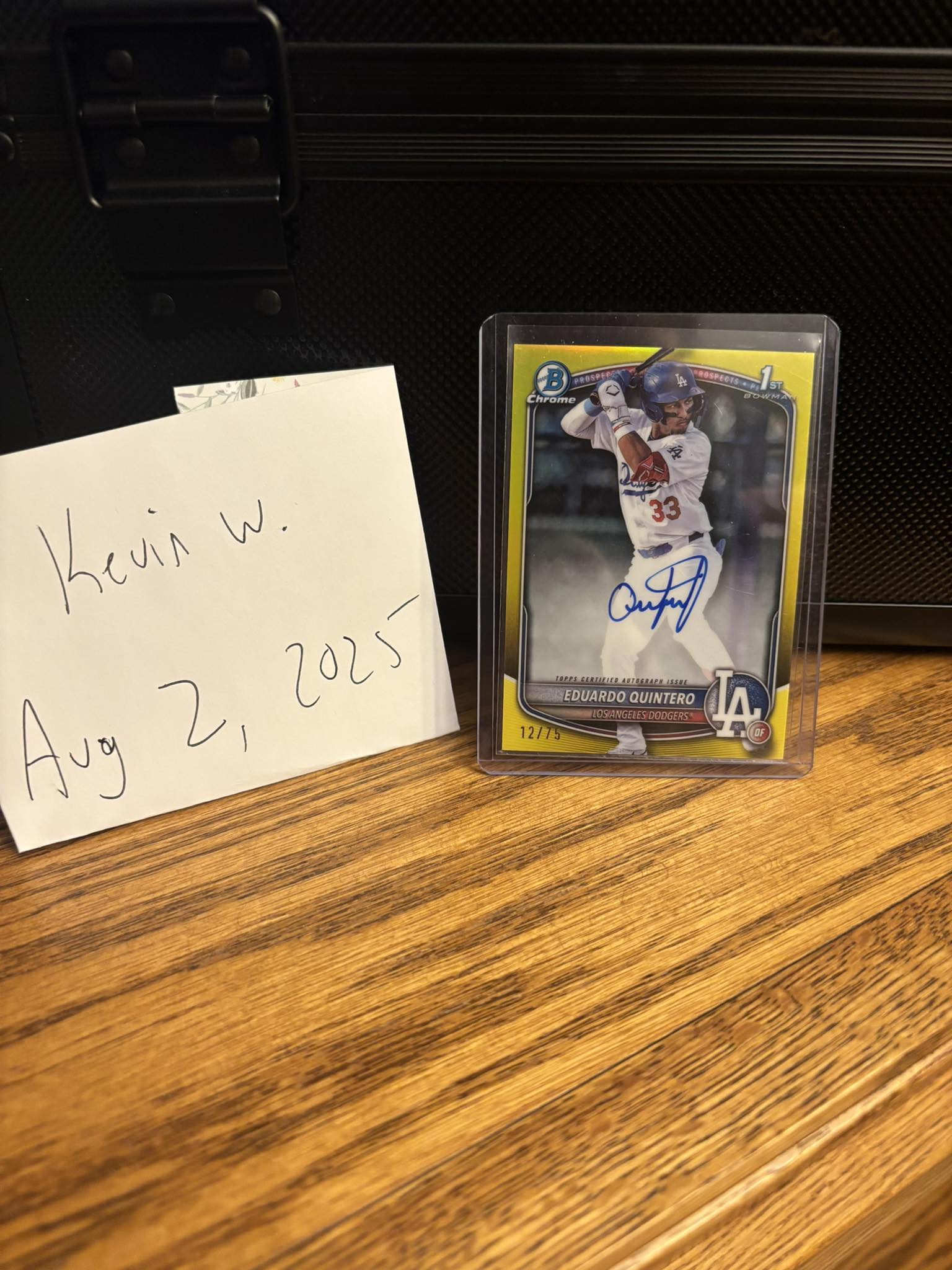 2025 Bowman yellow refractor auto for sale