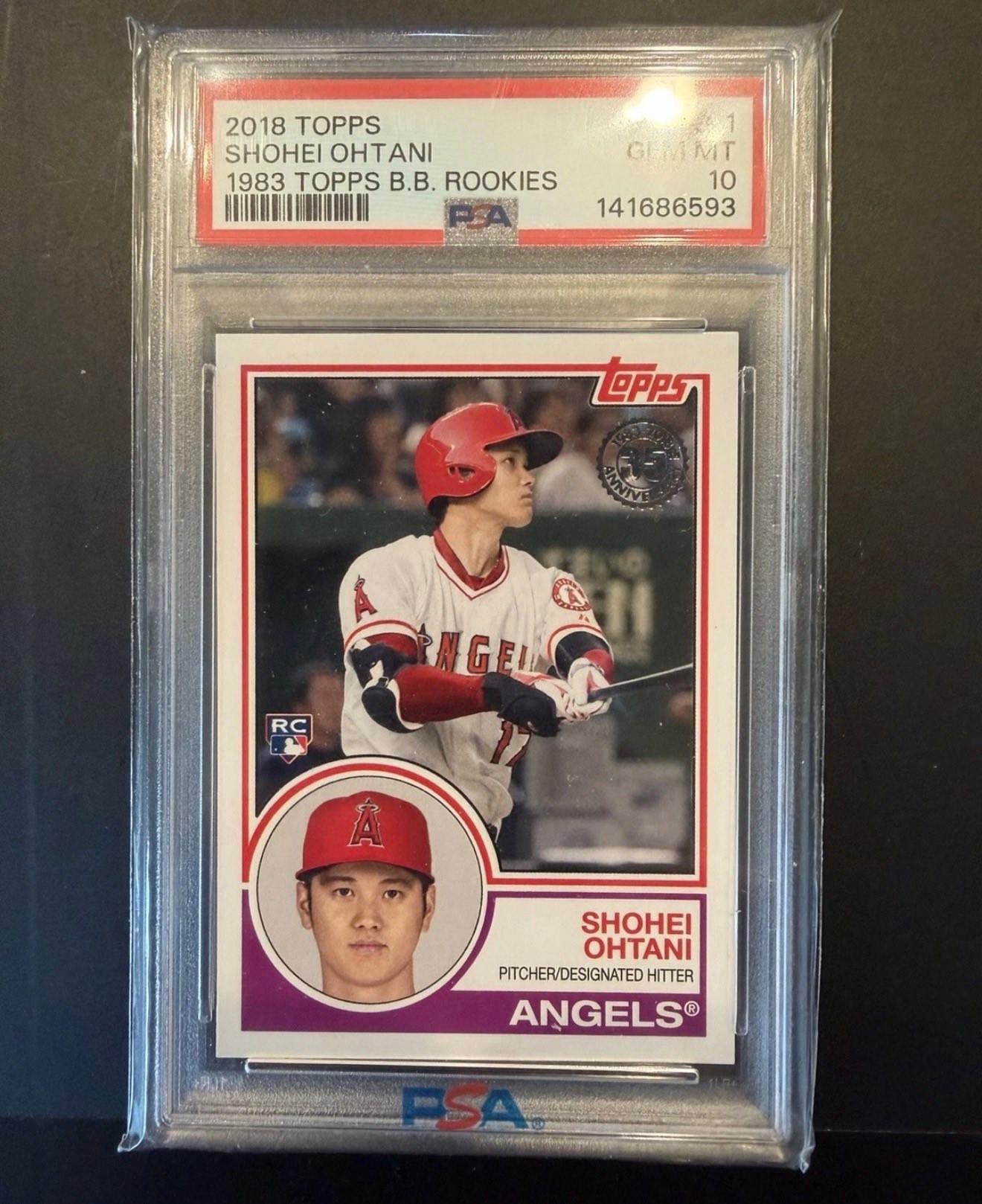 2018 Topps Shohei Ohtani rookie card PSA 10 for sale