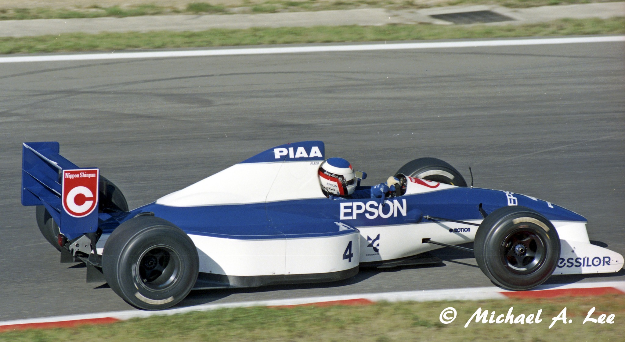 Jean Alesi sliding his Tyrrell 019 through Monaco. 1990