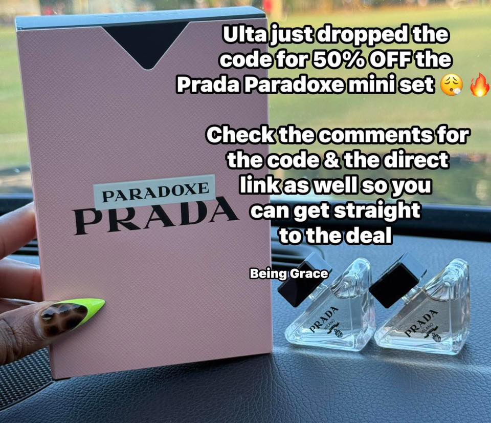 🚨 Ulta just dropped the code for 50% OFF the Prada Paradoxe mini