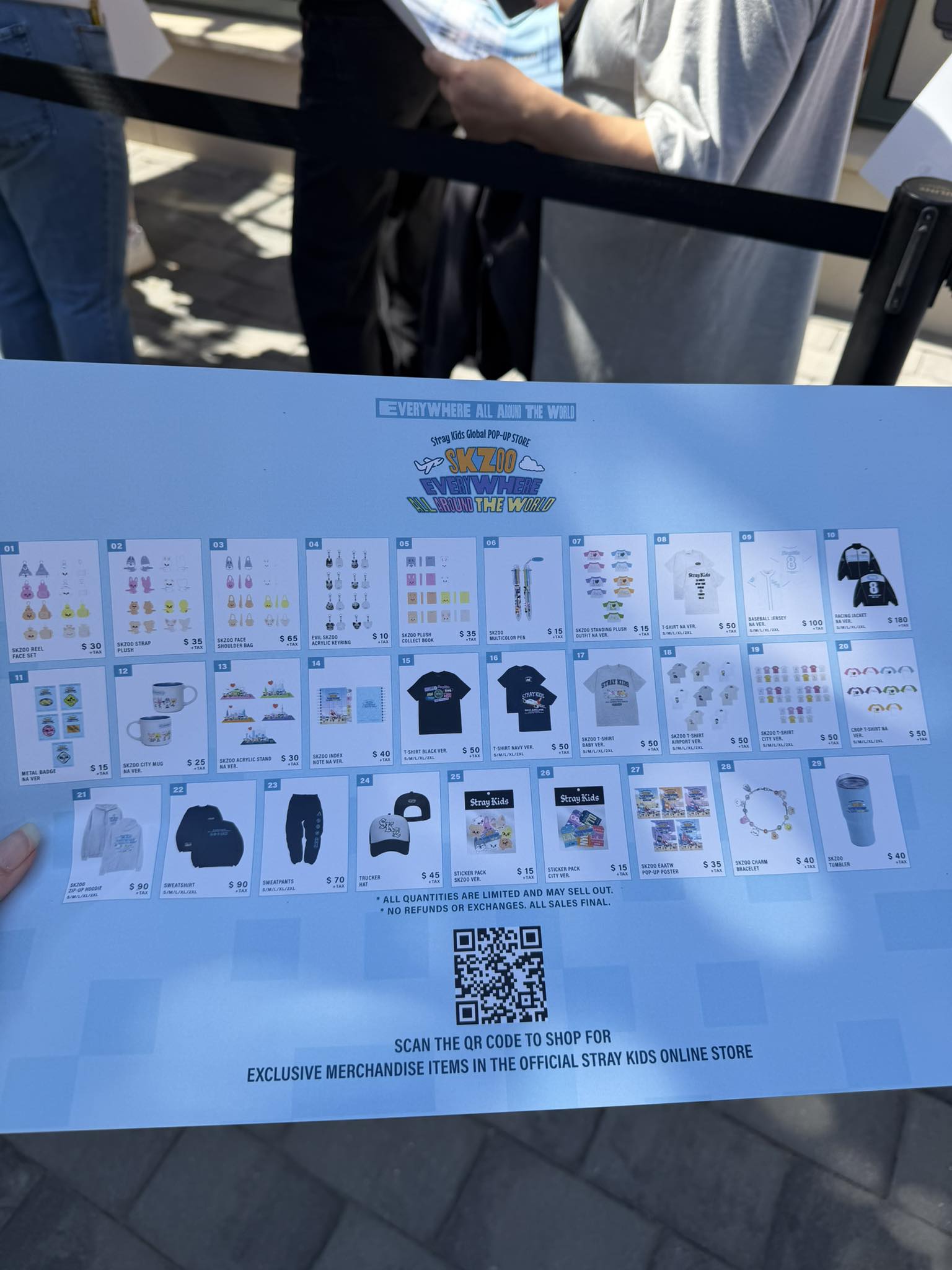 Stray Kids NYC pop up merchandise availability