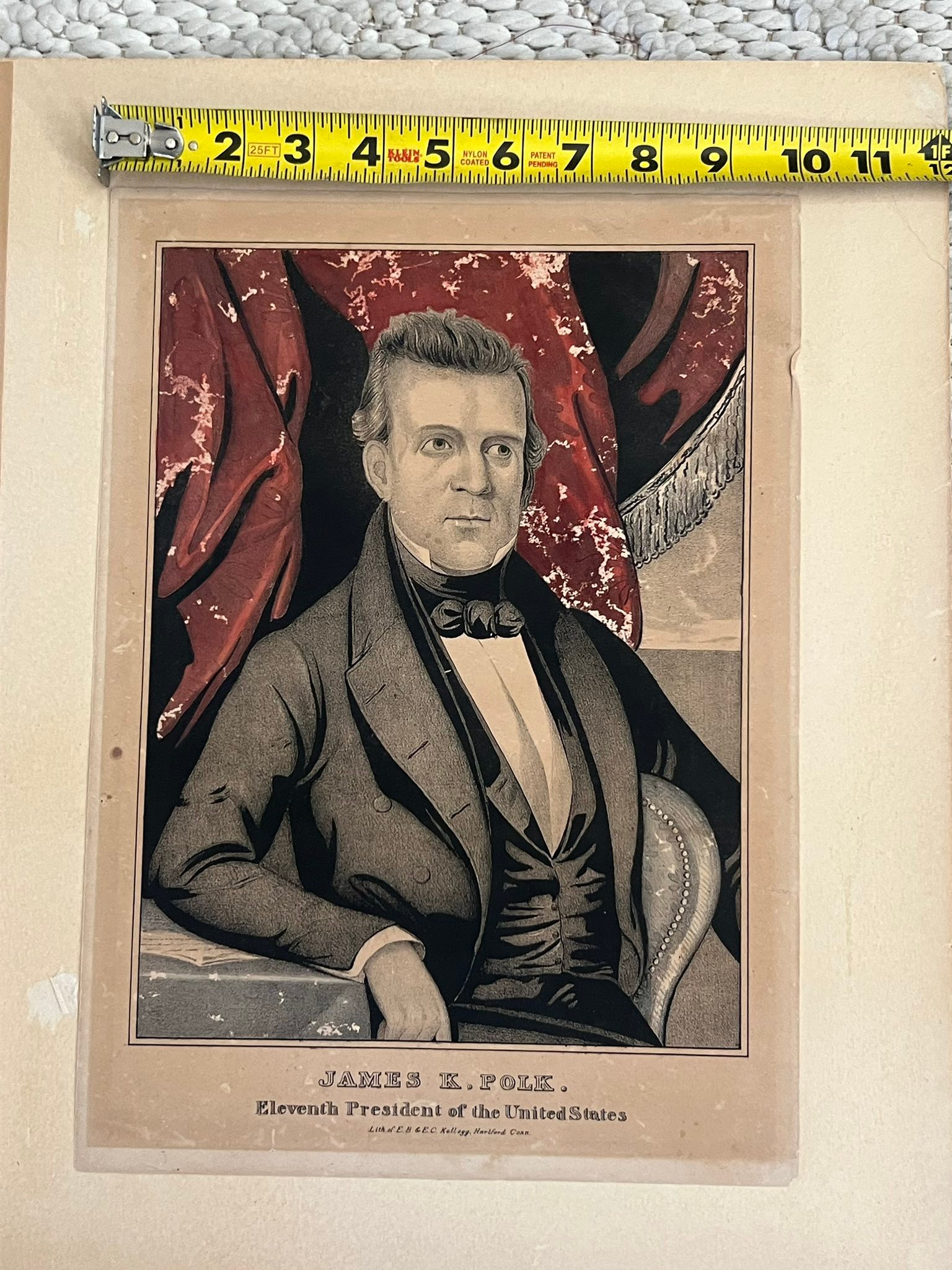 What is the value of a 1895 May Milton color lithograph?