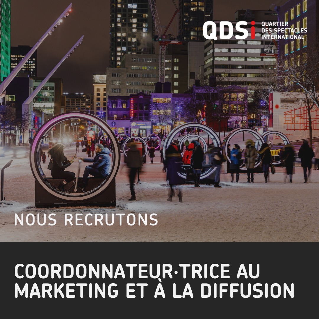 OFFRE D'EMPLOI 👋🏽... - Quartier des spectacles, Montréal | Facebook