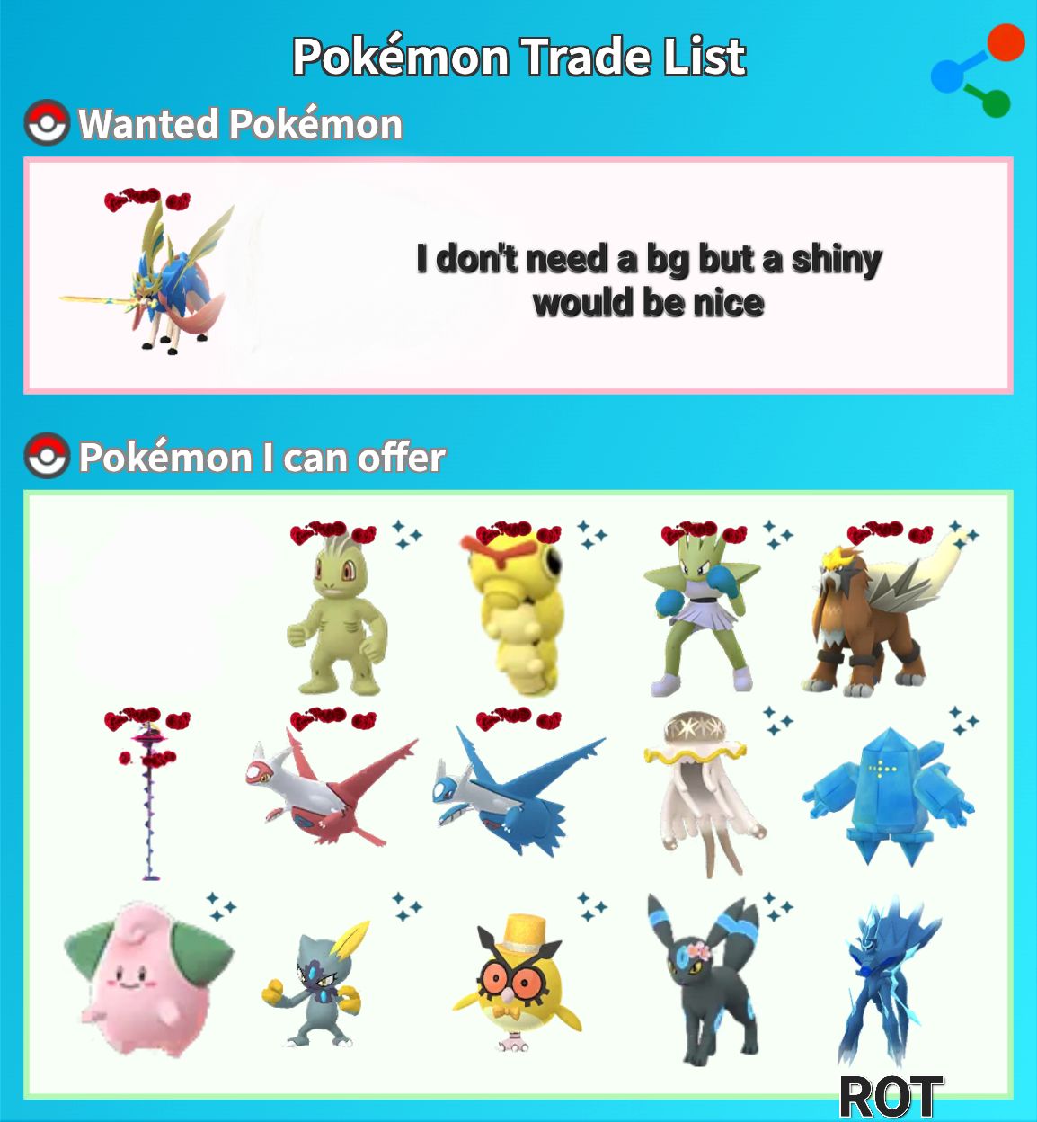 What's a worthwhile trade for a crowned Zacian in Pokemon Go?