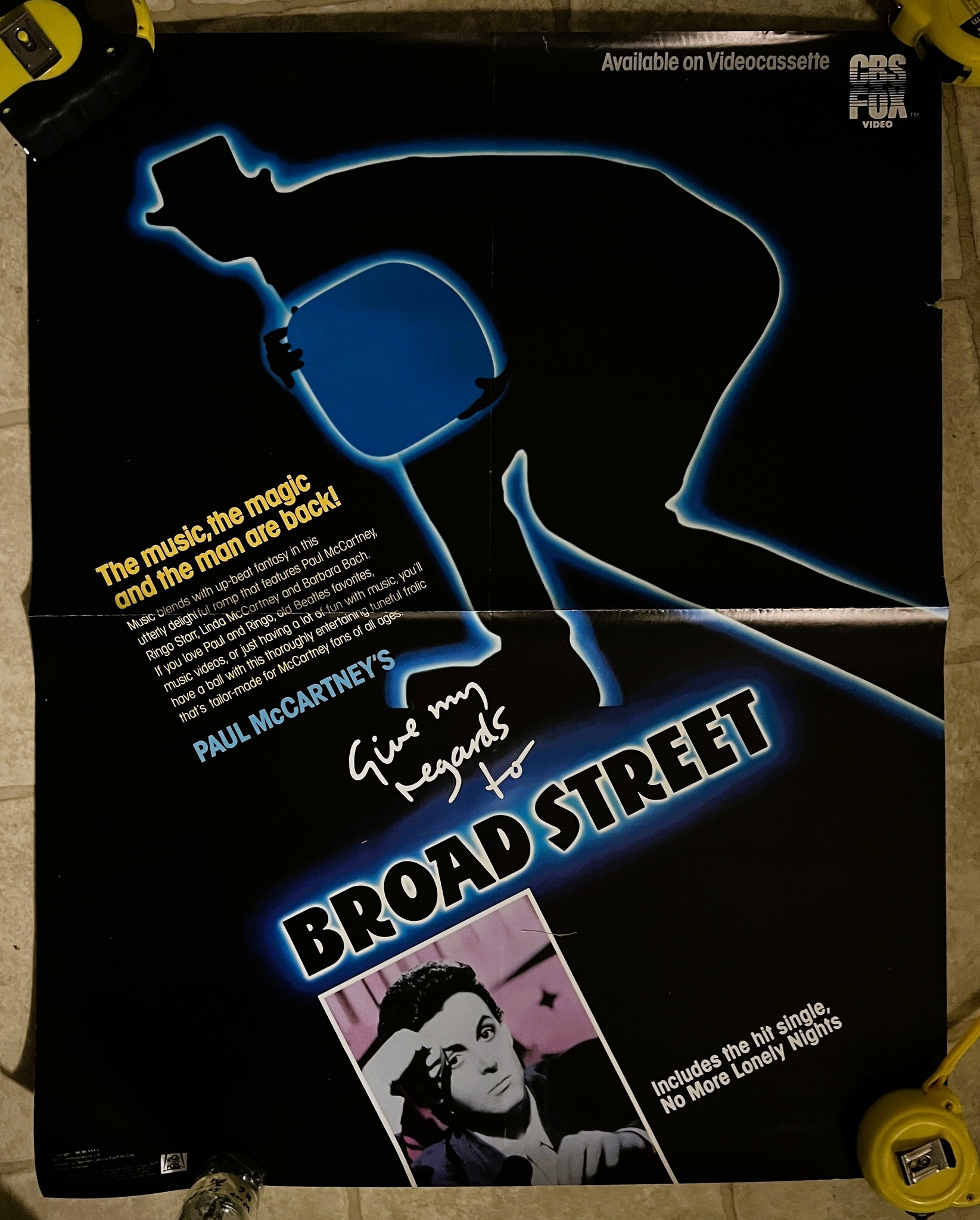Three Give My Regards to Broad Street Posters Give My Regards to