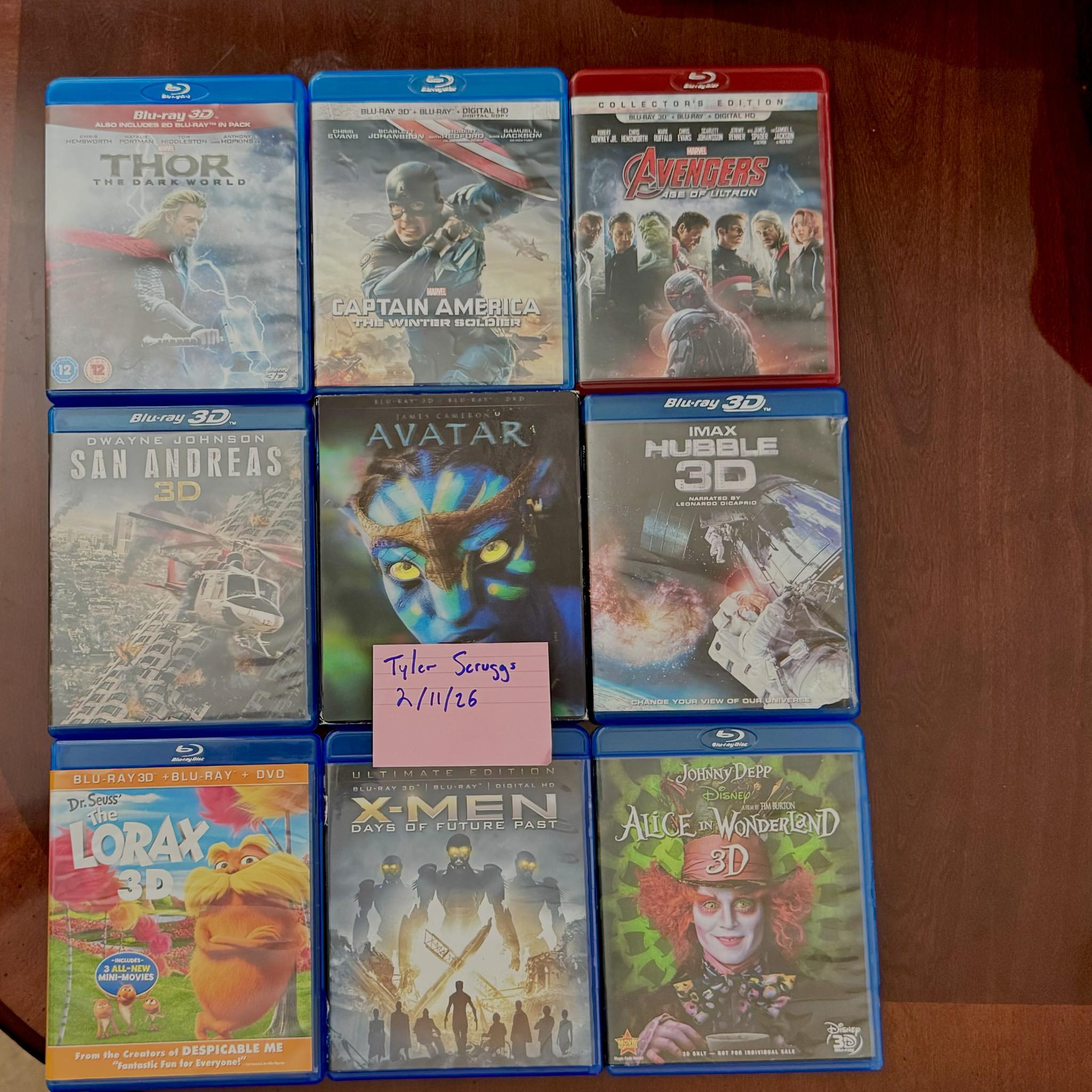 Trading 3D blu-ray movies for other titles