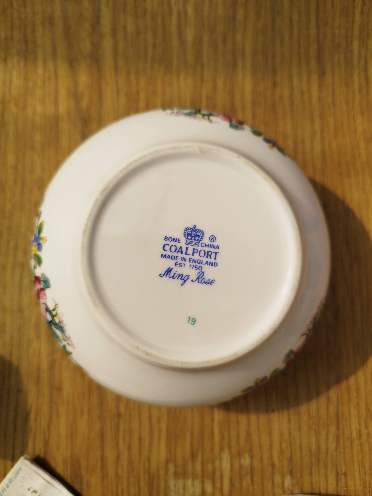 Brand new Coalport Ming Rose fine bone China trinket box. Made in 