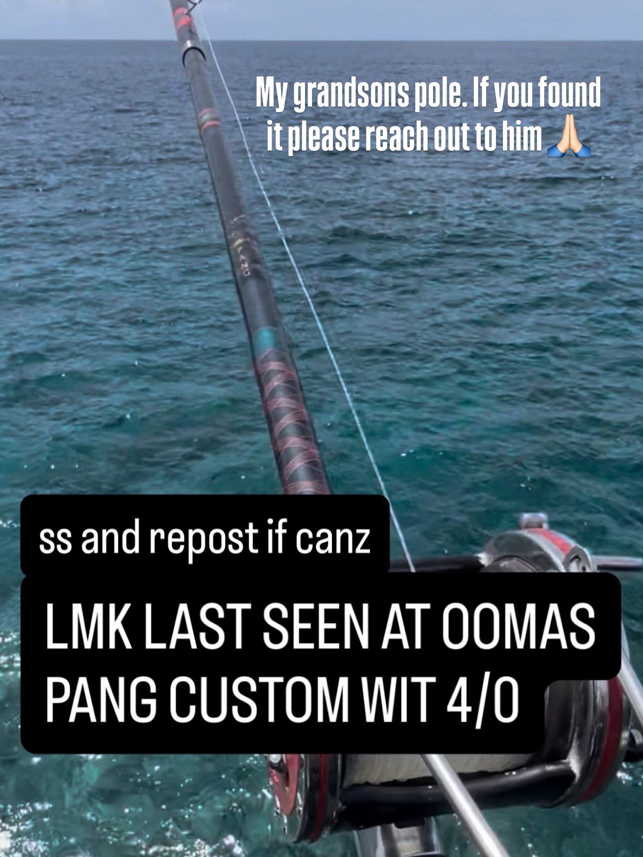 dunking pole fishing 12'ft Fiber Glass Poke Dunking In Hawaii - PB's