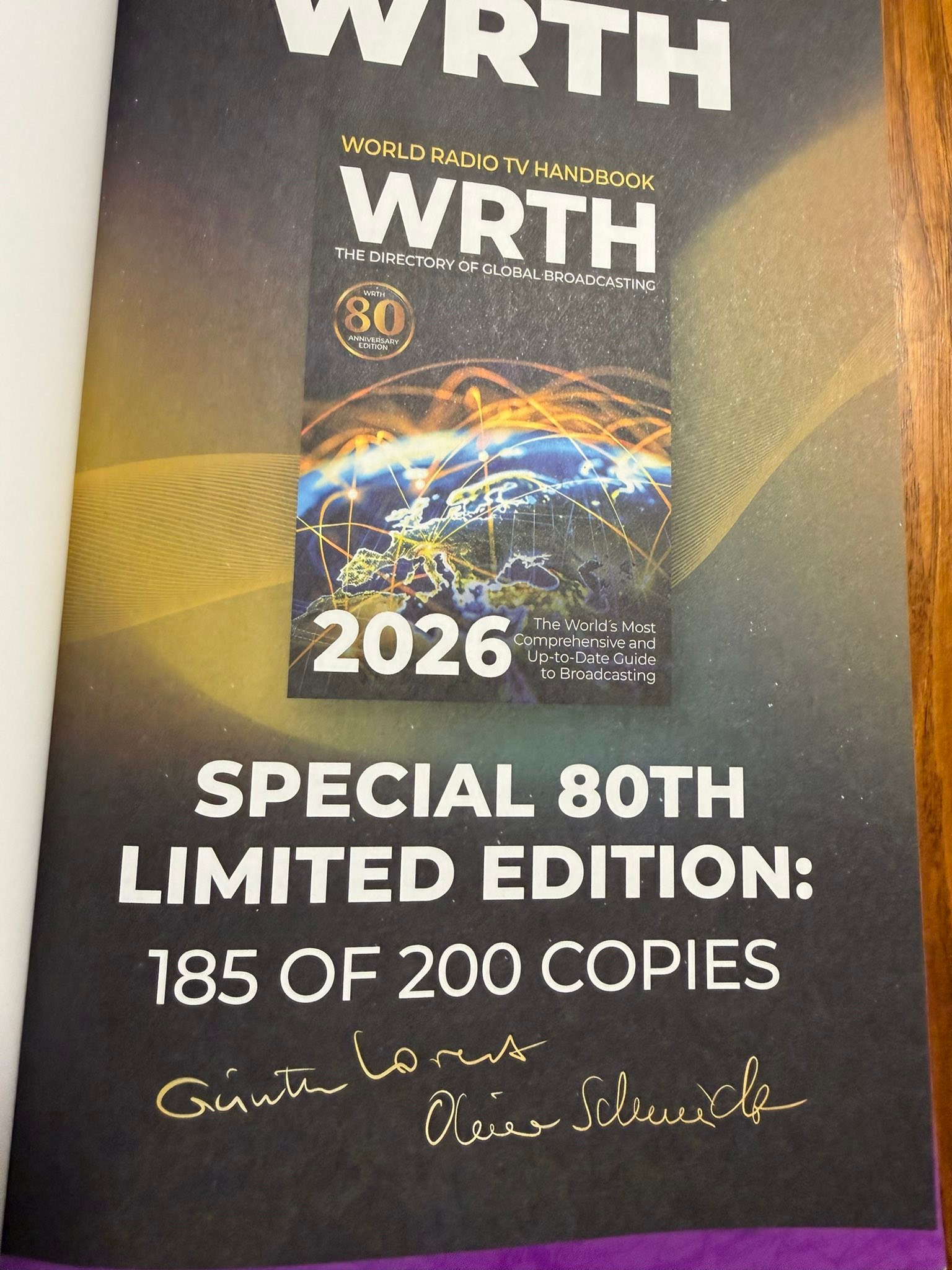 Limited edition world radio tv handbook collection