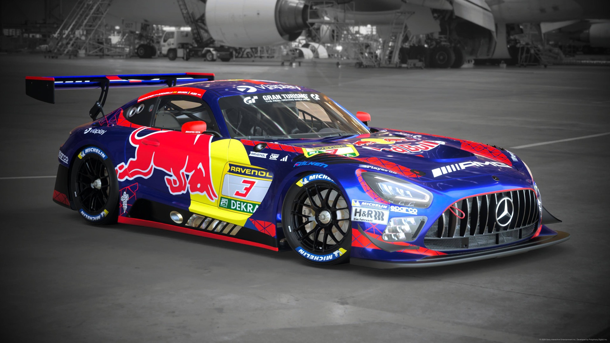 AMG GT3 Redbull Verstappen car details