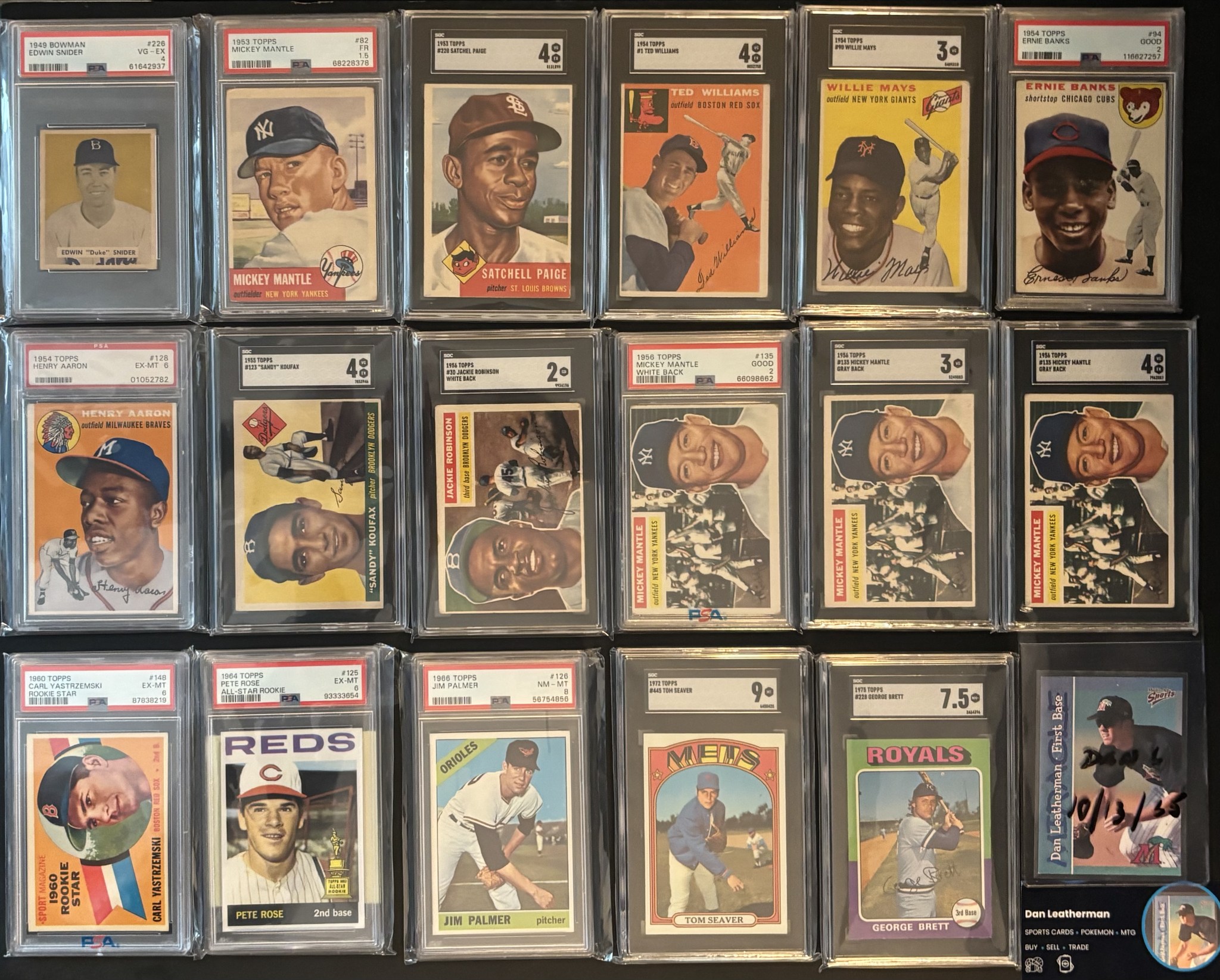 vintage card prices and trading