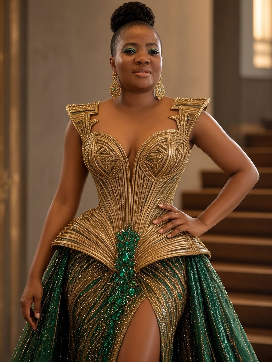 Should I wear silver or gold jewelry with an emerald green dress?