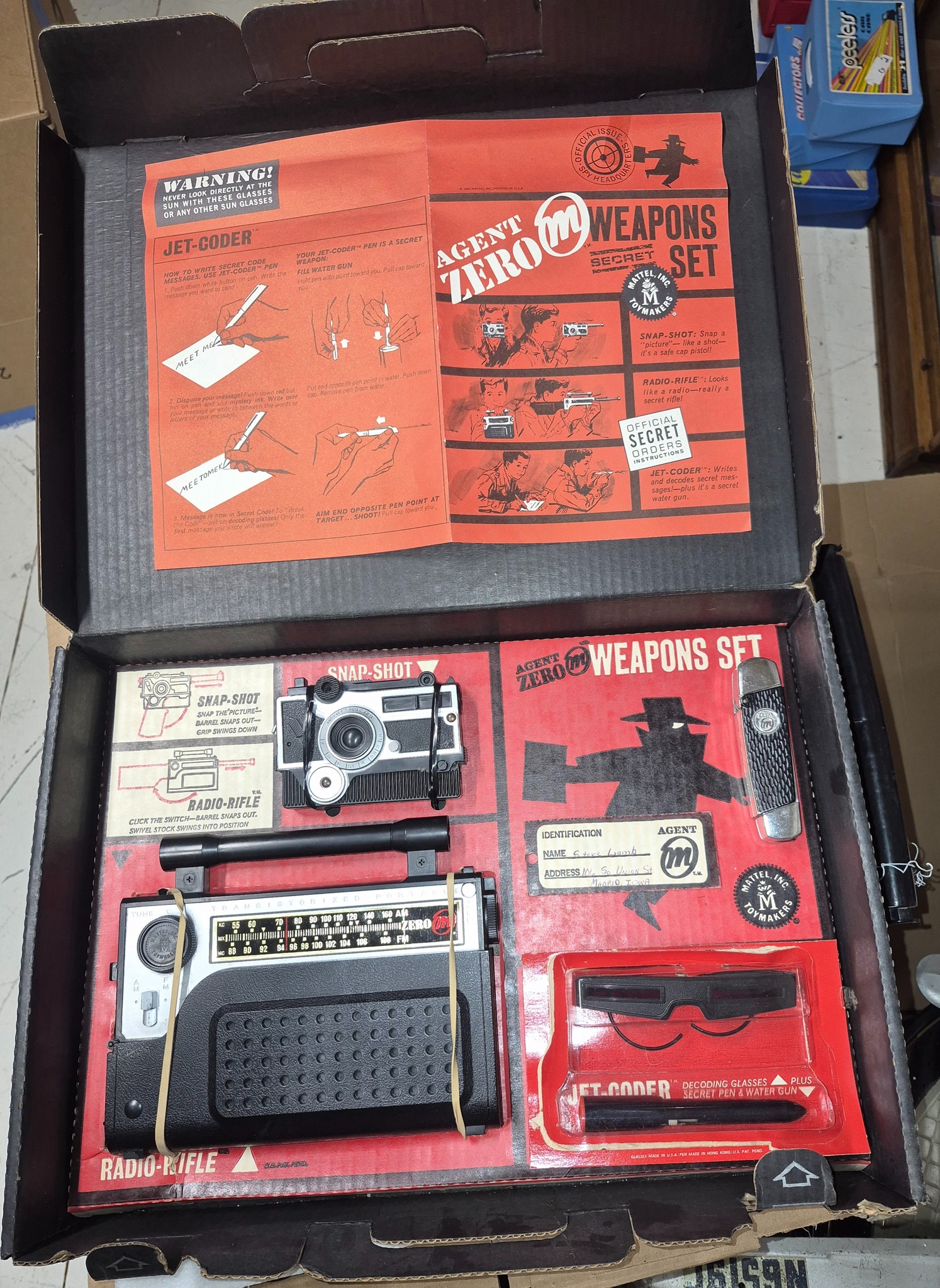 Mattel's Agent Zero sonic blaster toy from the 60s