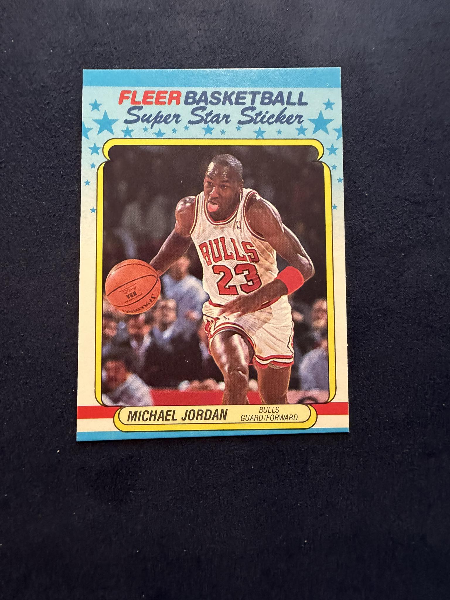 1988-89 Fleer Superstar Sticker Michael Jordan #7 for sale